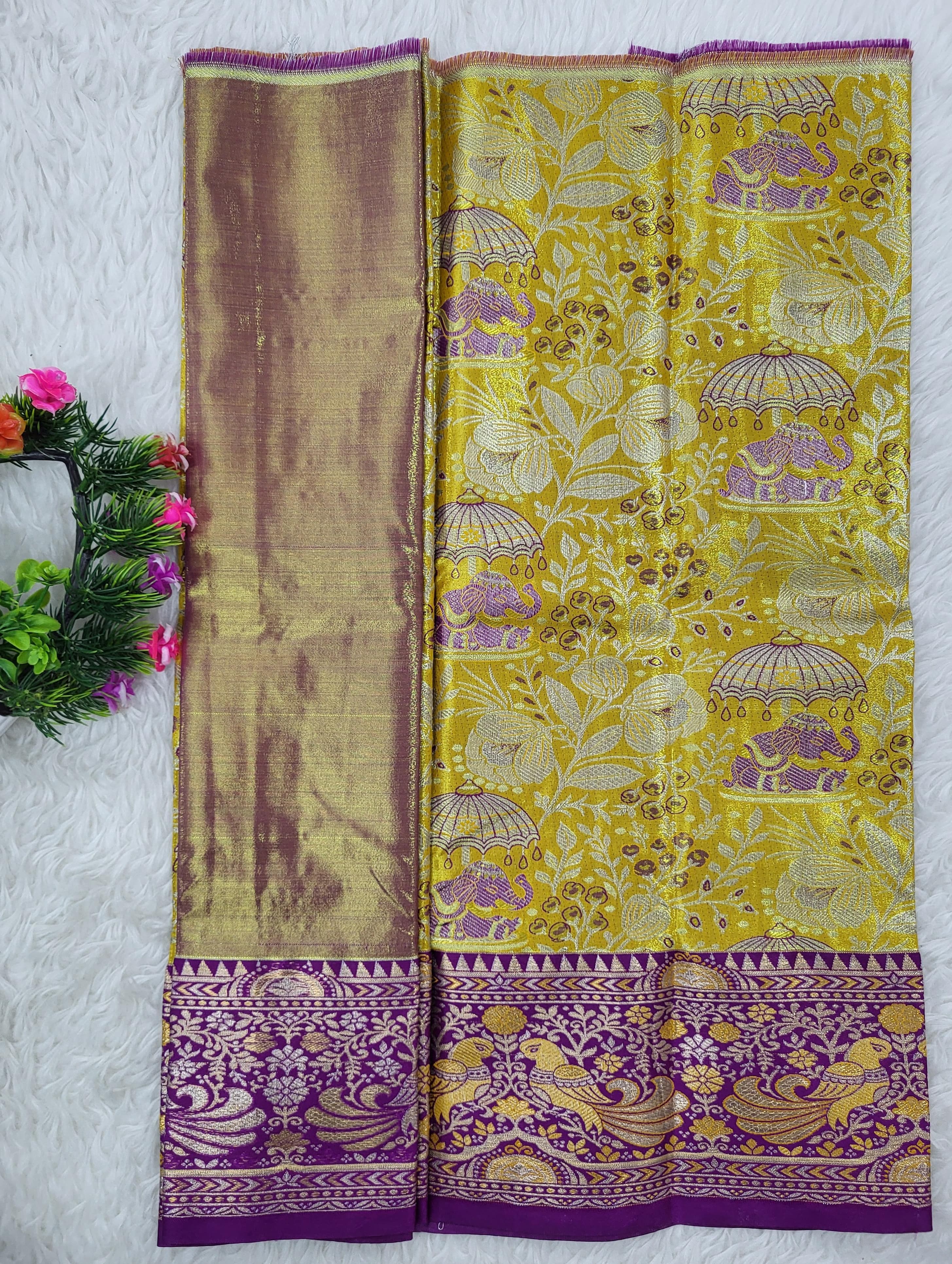 (0–1 Year) Lehenga – Unstitched (Blouse + Material)