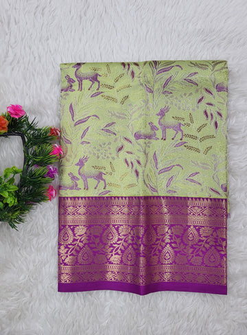 (0–1 Year) Lehenga – Unstitched (Blouse + Material)