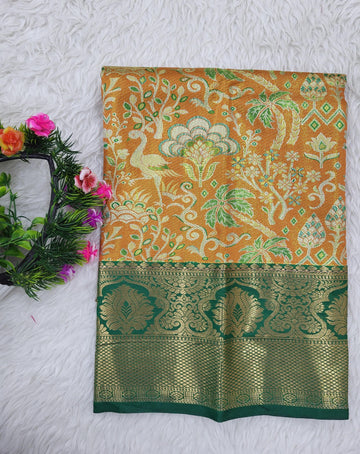 (0–1 Year) Lehenga – Unstitched (Blouse + Material)