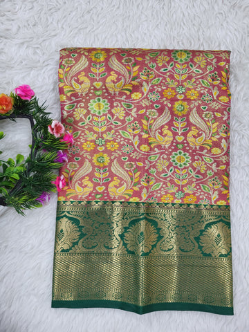 (0–1 Year) Lehenga – Unstitched (Blouse + Material)