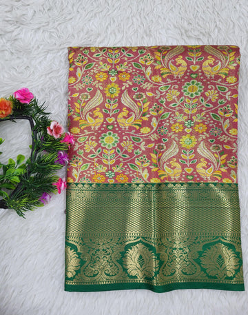 (0–1 Year) Lehenga – Unstitched (Blouse + Material)