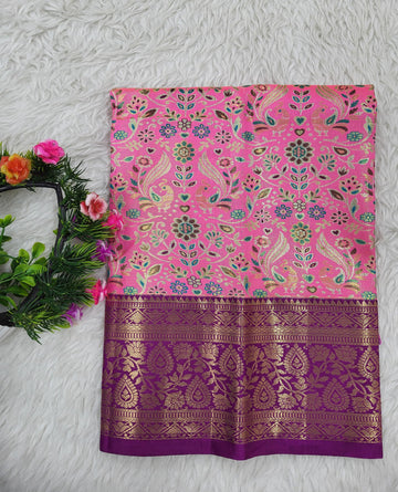 (0–1 Year) Lehenga – Unstitched (Blouse + Material)