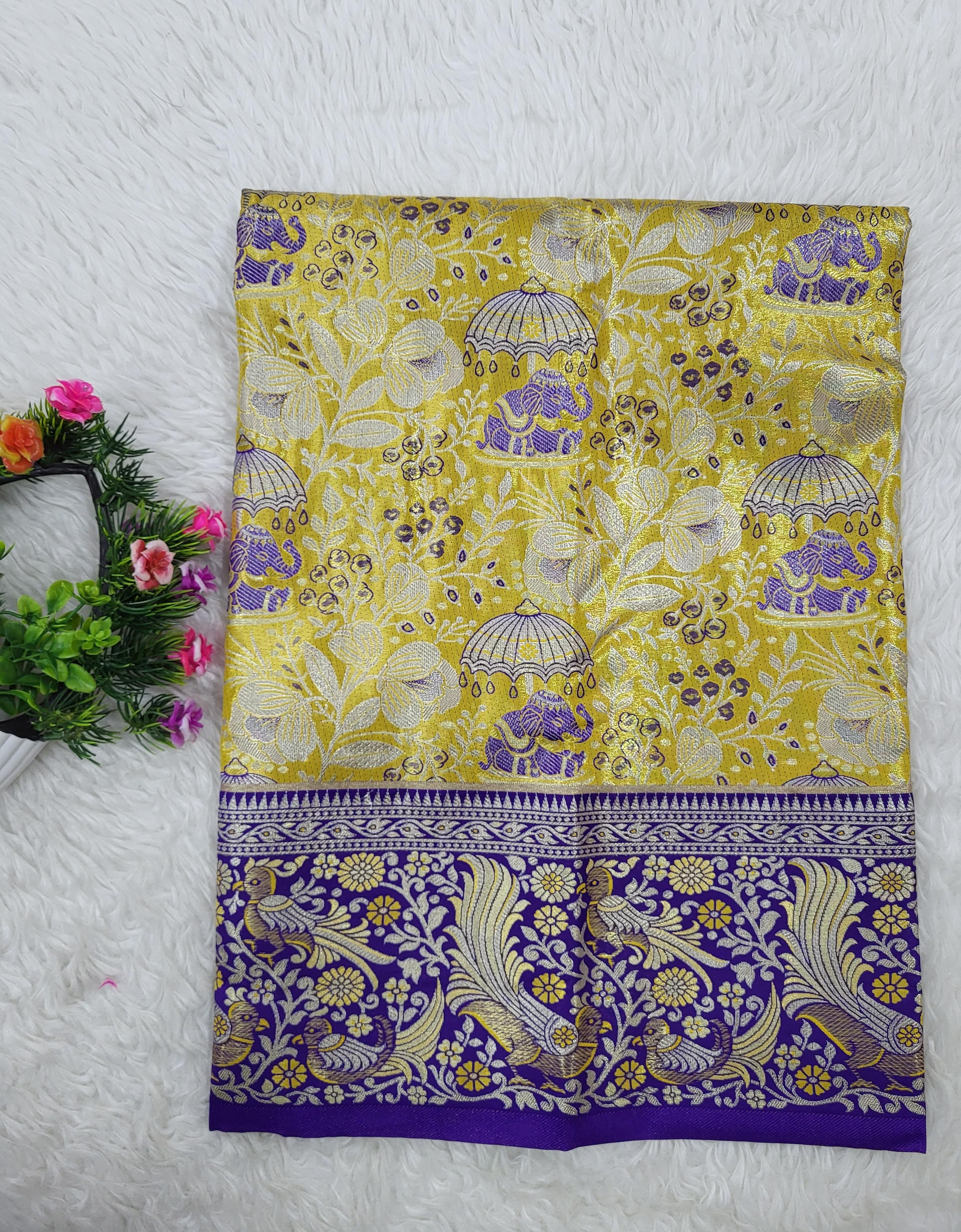 (2–5 Years) Lehenga -  Unstitched (Blouse + Material)