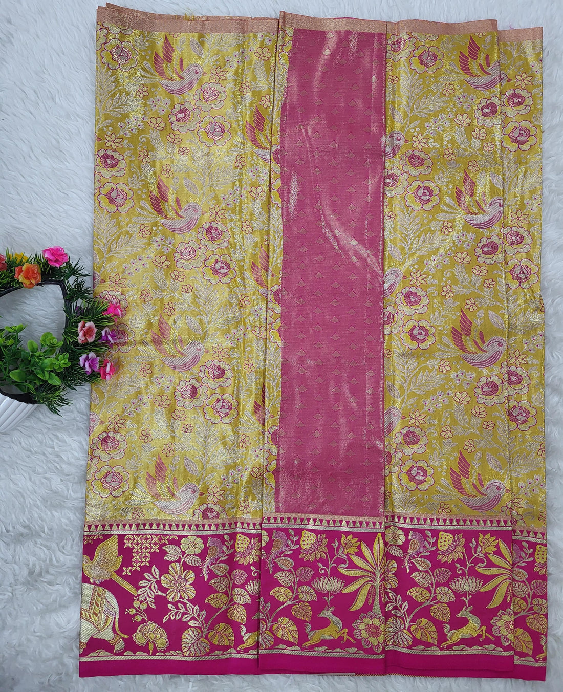 (2–5 Years) Lehenga -  Unstitched (Blouse + Material)