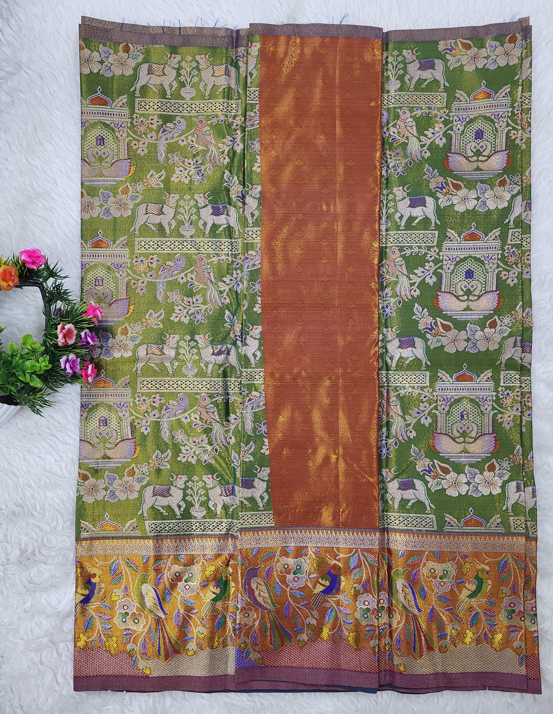 (2–5 Years) Lehenga -  Unstitched (Blouse + Material)