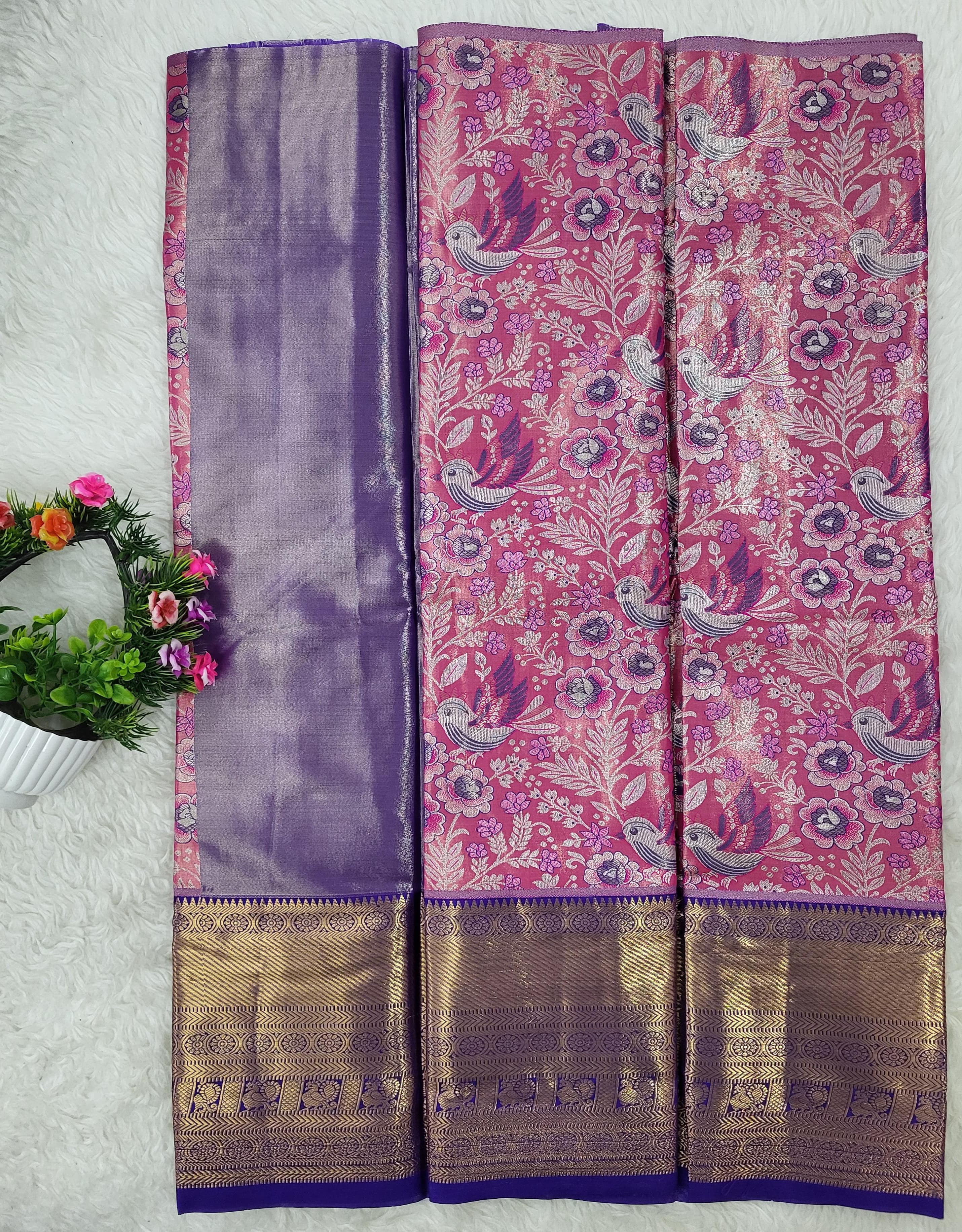 (2–5 Years) Lehenga -  Unstitched (Blouse + Material)