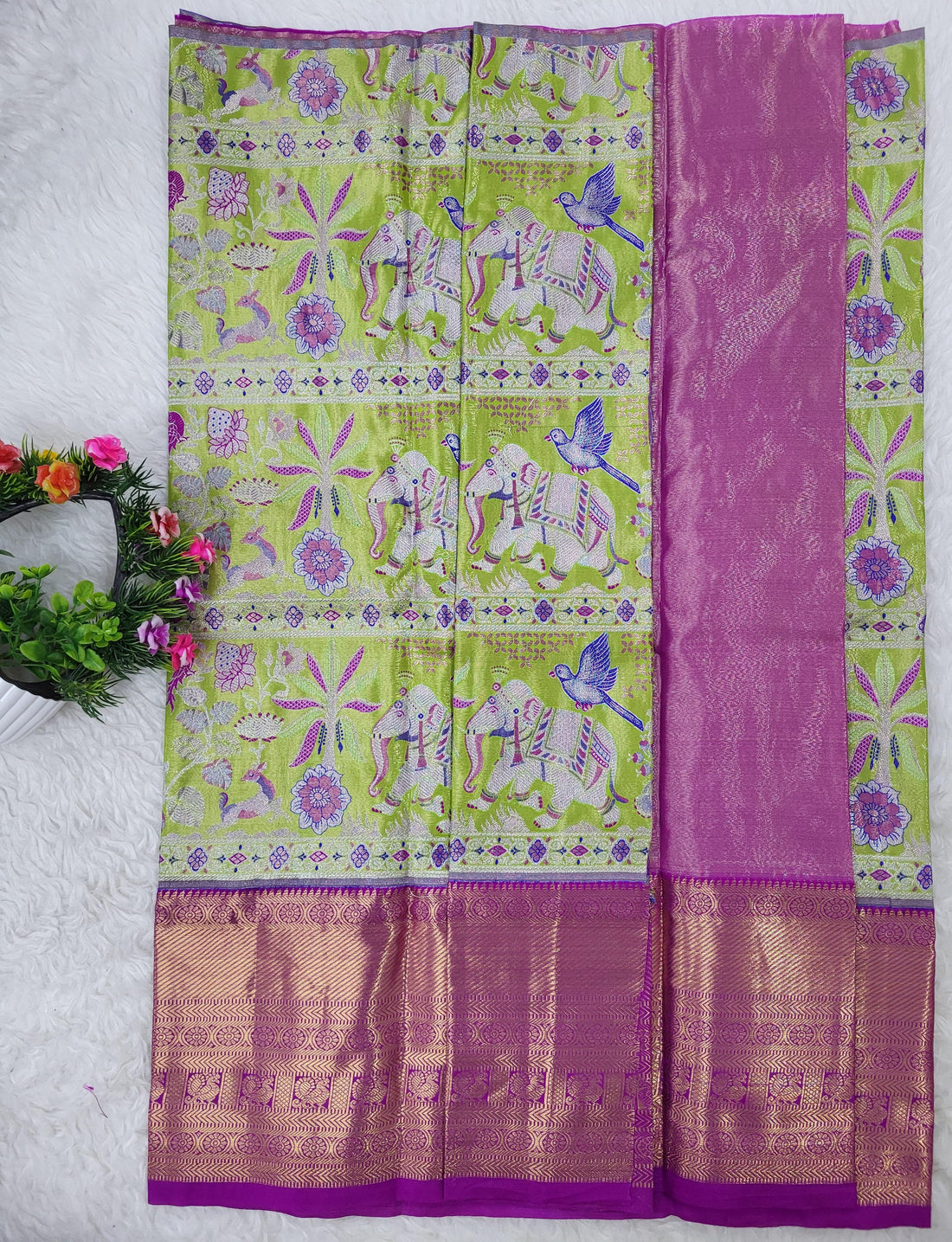 (2–5 Years) Lehenga -  Unstitched (Blouse + Material)