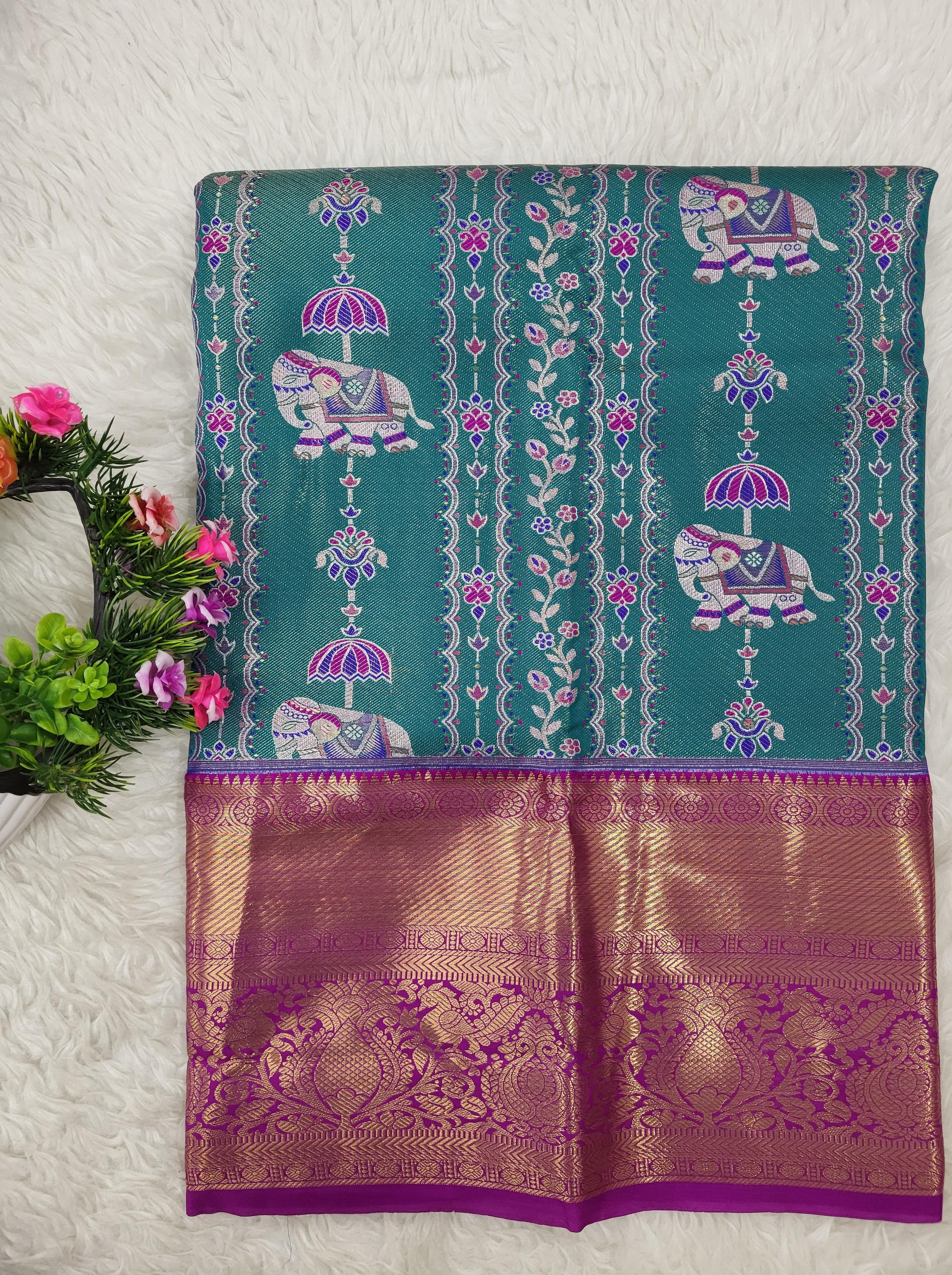 (2–5 Years) Lehenga -  Unstitched (Blouse + Material)