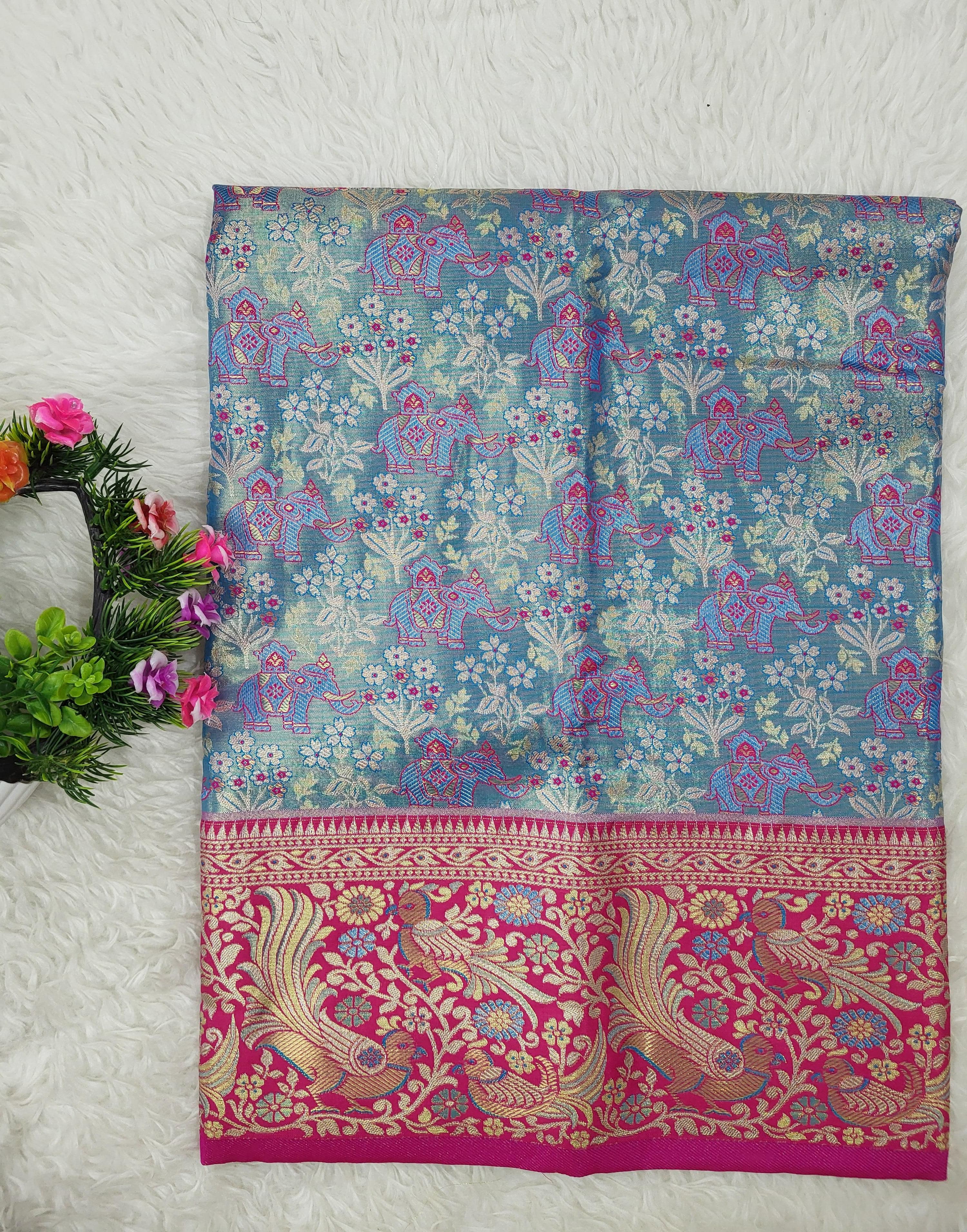 (2–5 Years) Lehenga -  Unstitched (Blouse + Material)