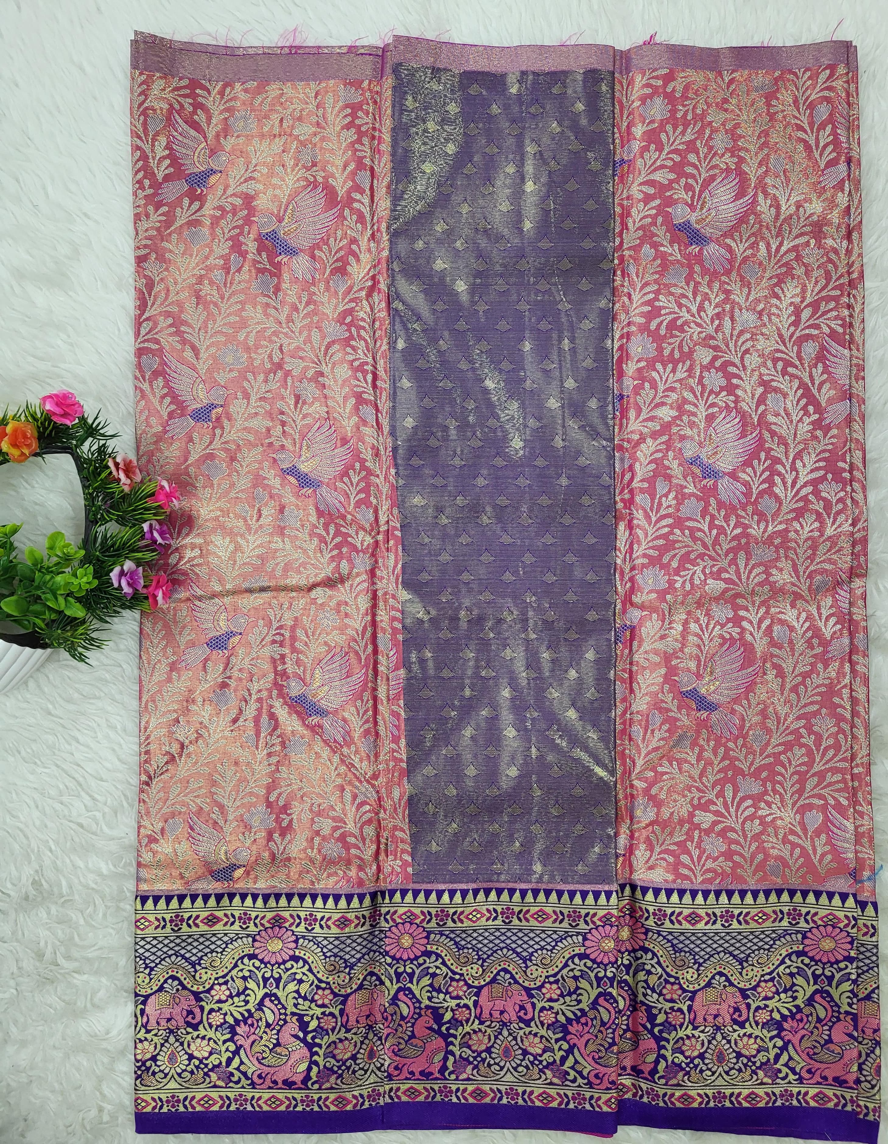 (2–5 Years) Lehenga -  Unstitched (Blouse + Material)