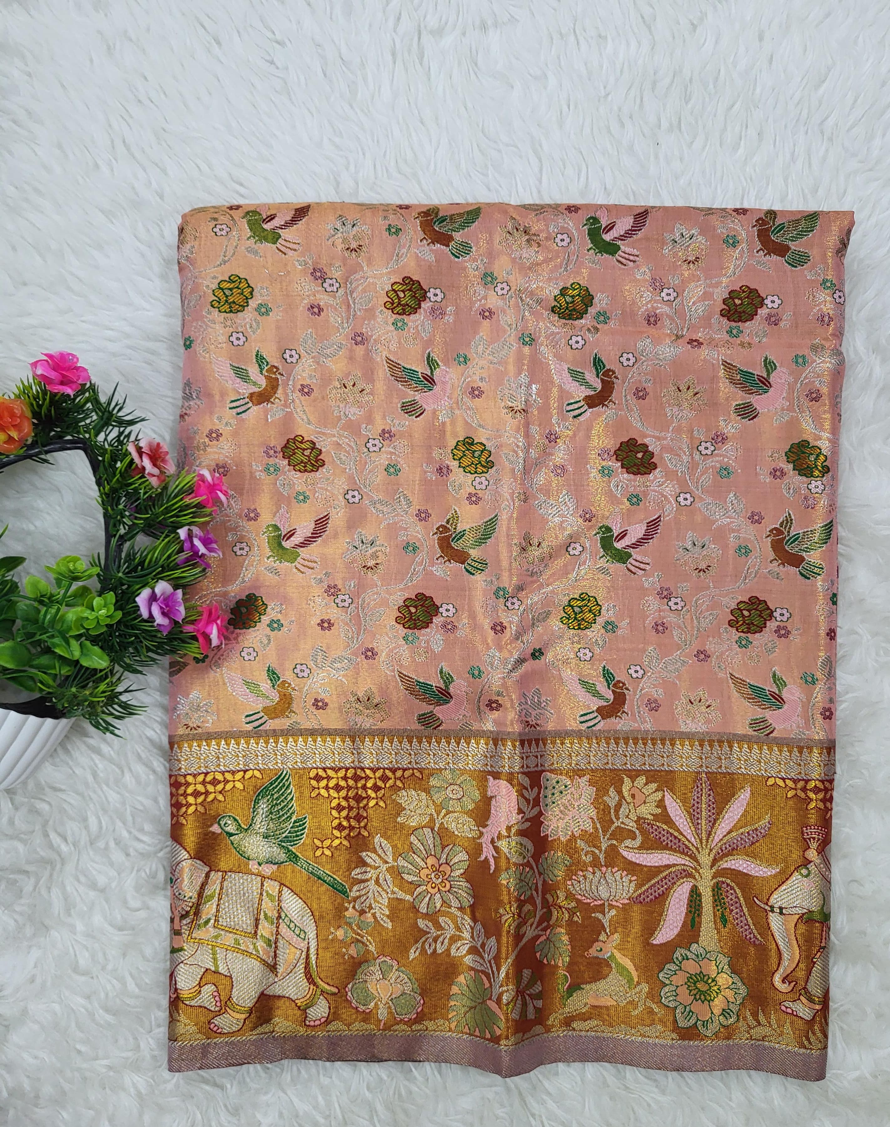 (2–5 Years) Lehenga -  Unstitched (Blouse + Material)