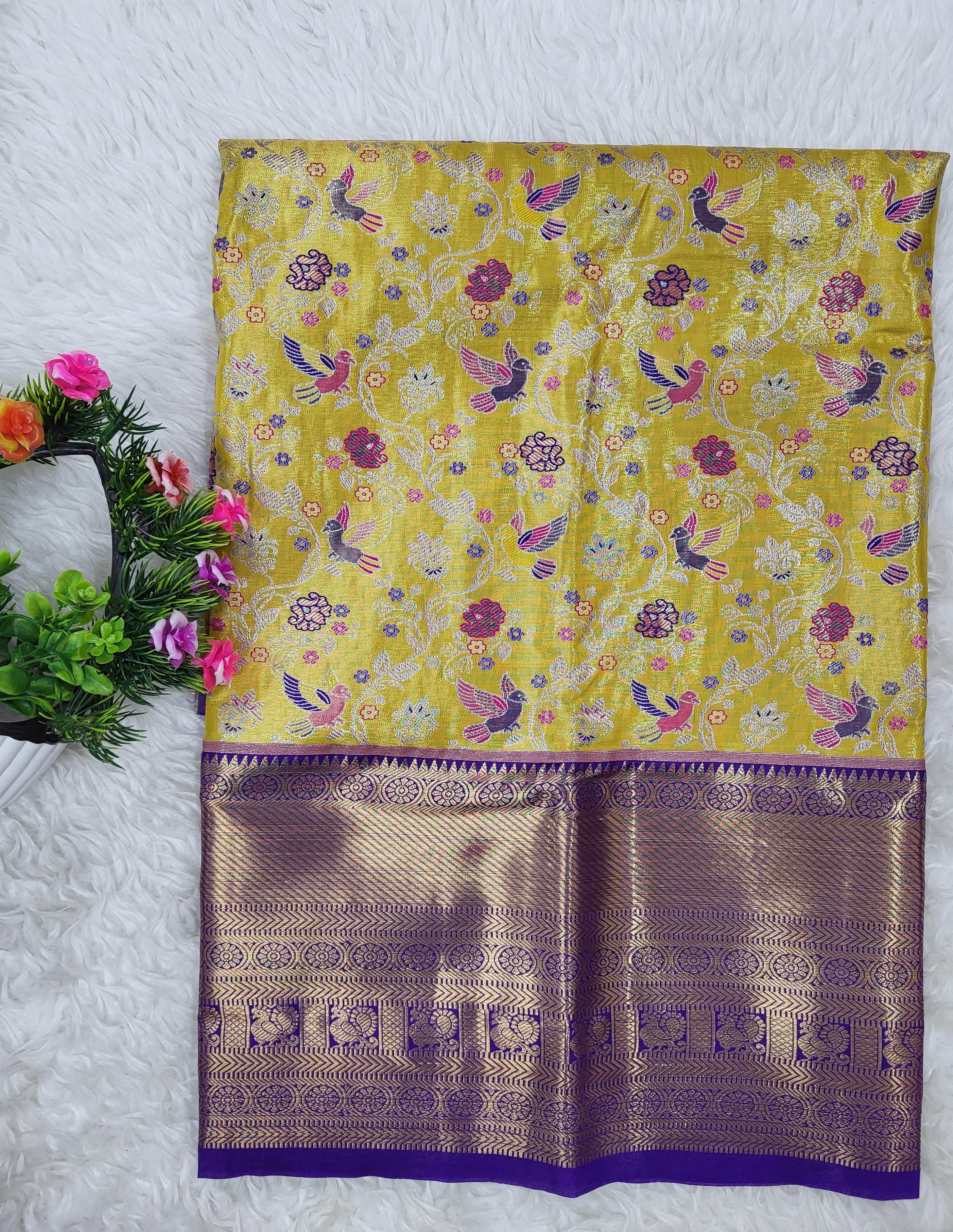 (2–5 Years) Lehenga -  Unstitched (Blouse + Material)