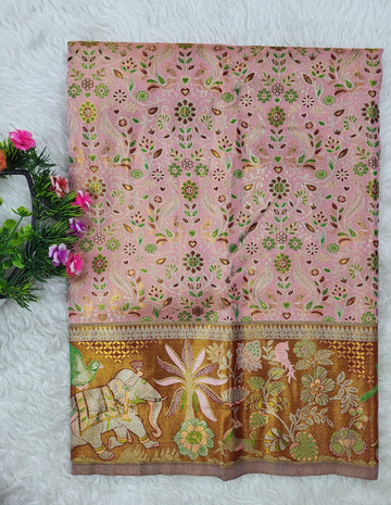 (2–5 Years) Lehenga -  Unstitched (Blouse + Material)