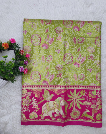 (2–5 Years) Lehenga -  Unstitched (Blouse + Material)