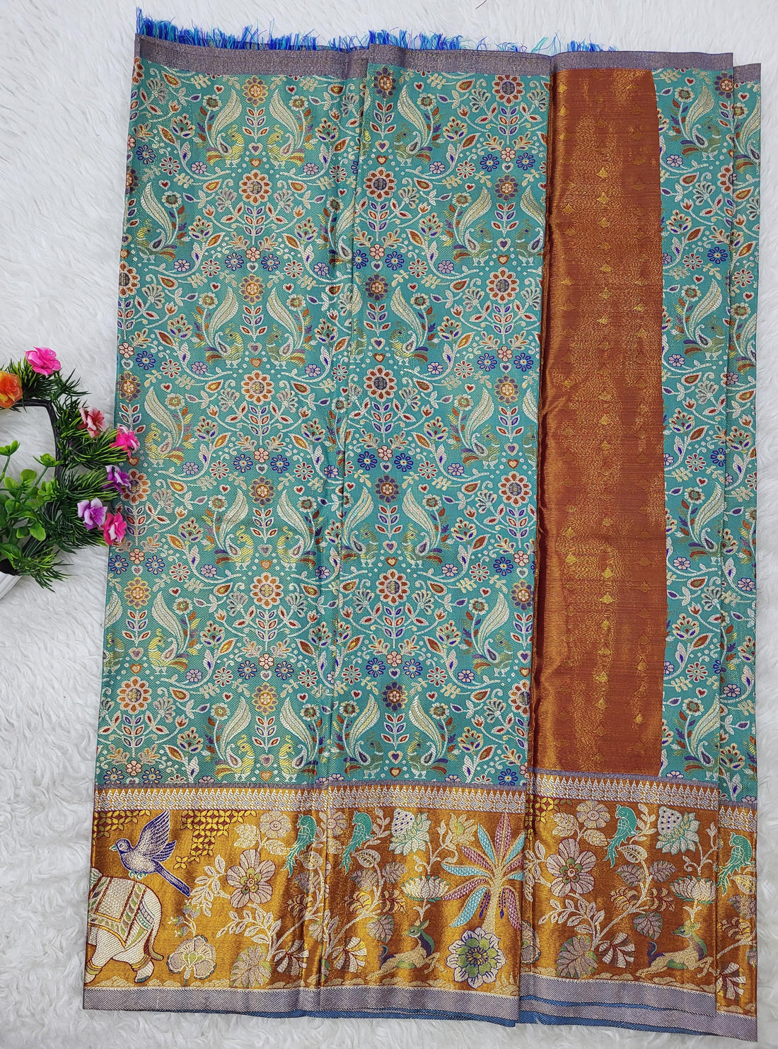 (2–5 Years) Lehenga -  Unstitched (Blouse + Material)