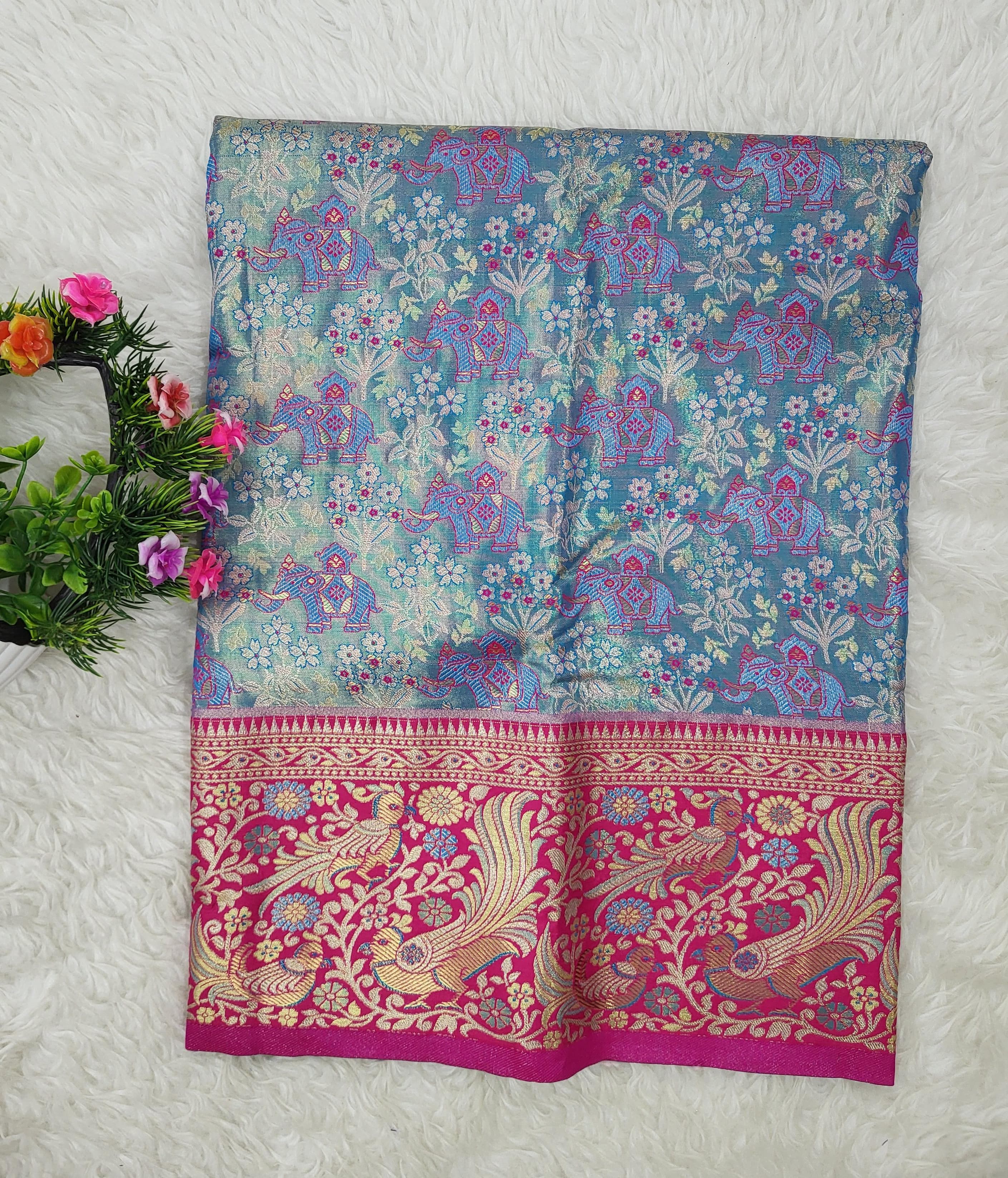 (2–5 Years) Lehenga -  Unstitched (Blouse + Material)
