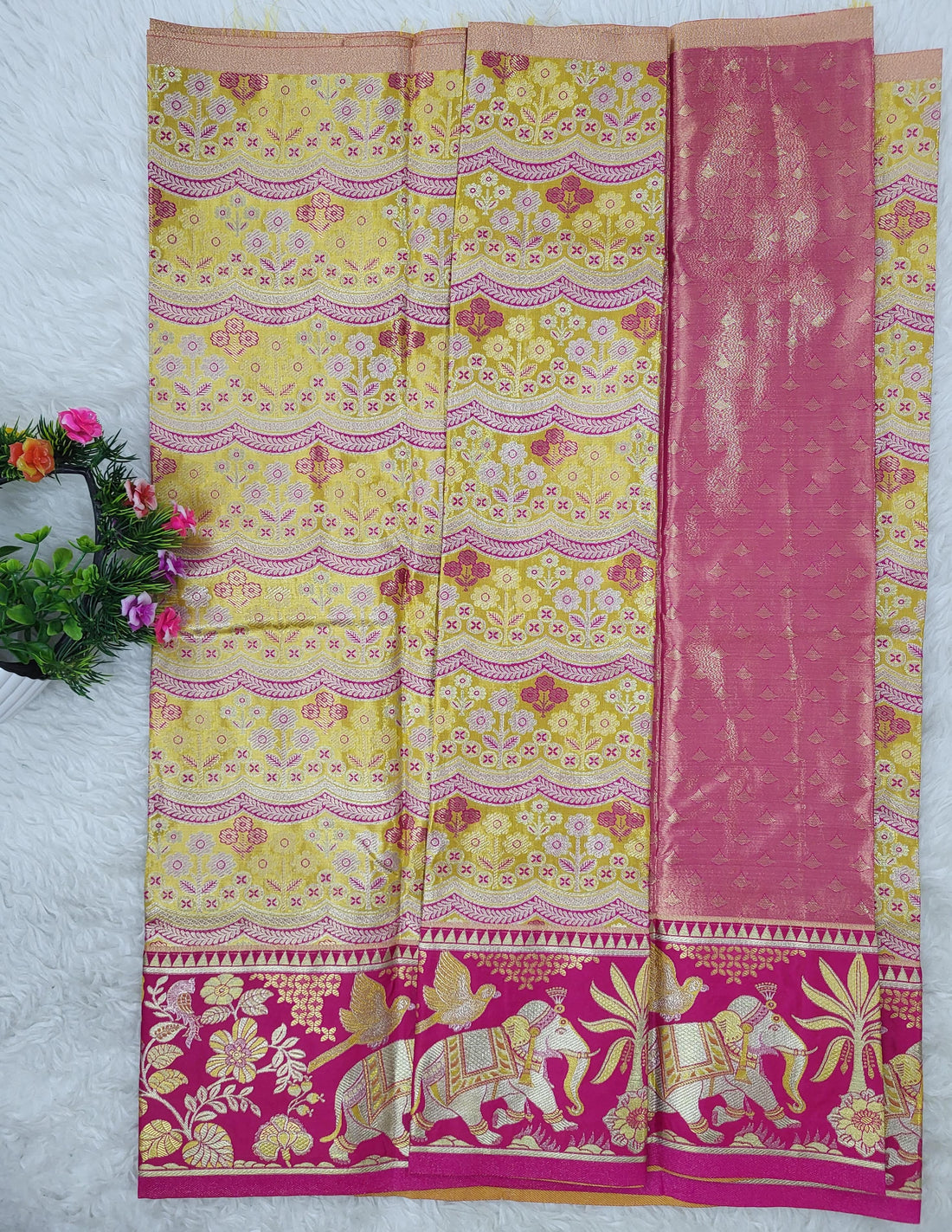 (2–5 Years) Lehenga -  Unstitched (Blouse + Material)