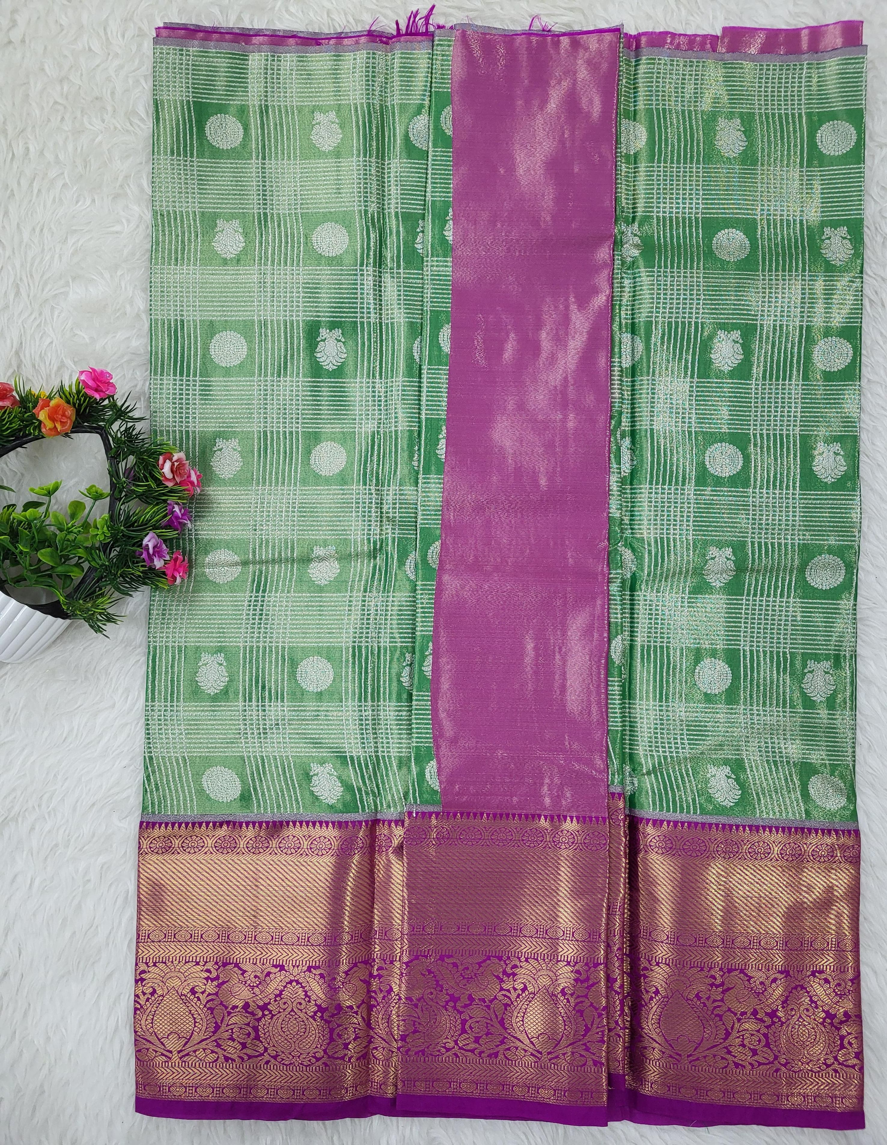 (2–5 Years) Lehenga -  Unstitched (Blouse + Material)