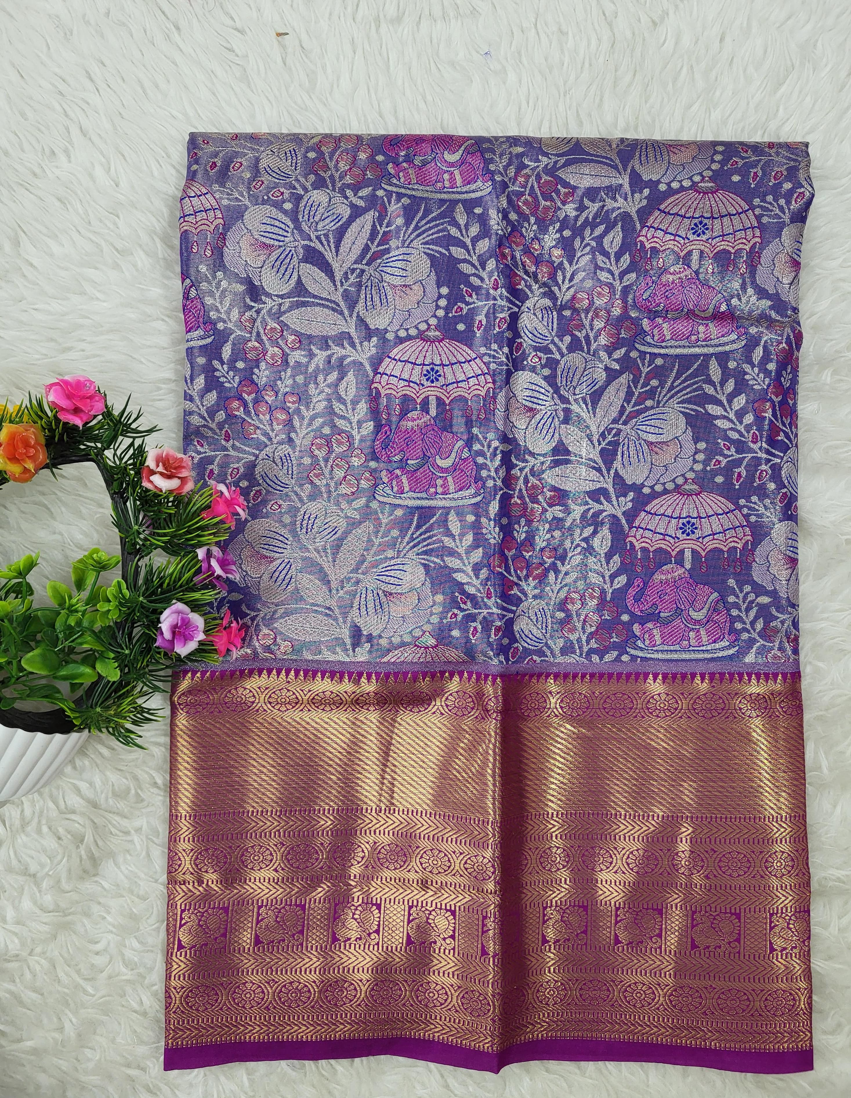 (2–5 Years) Lehenga -  Unstitched (Blouse + Material)
