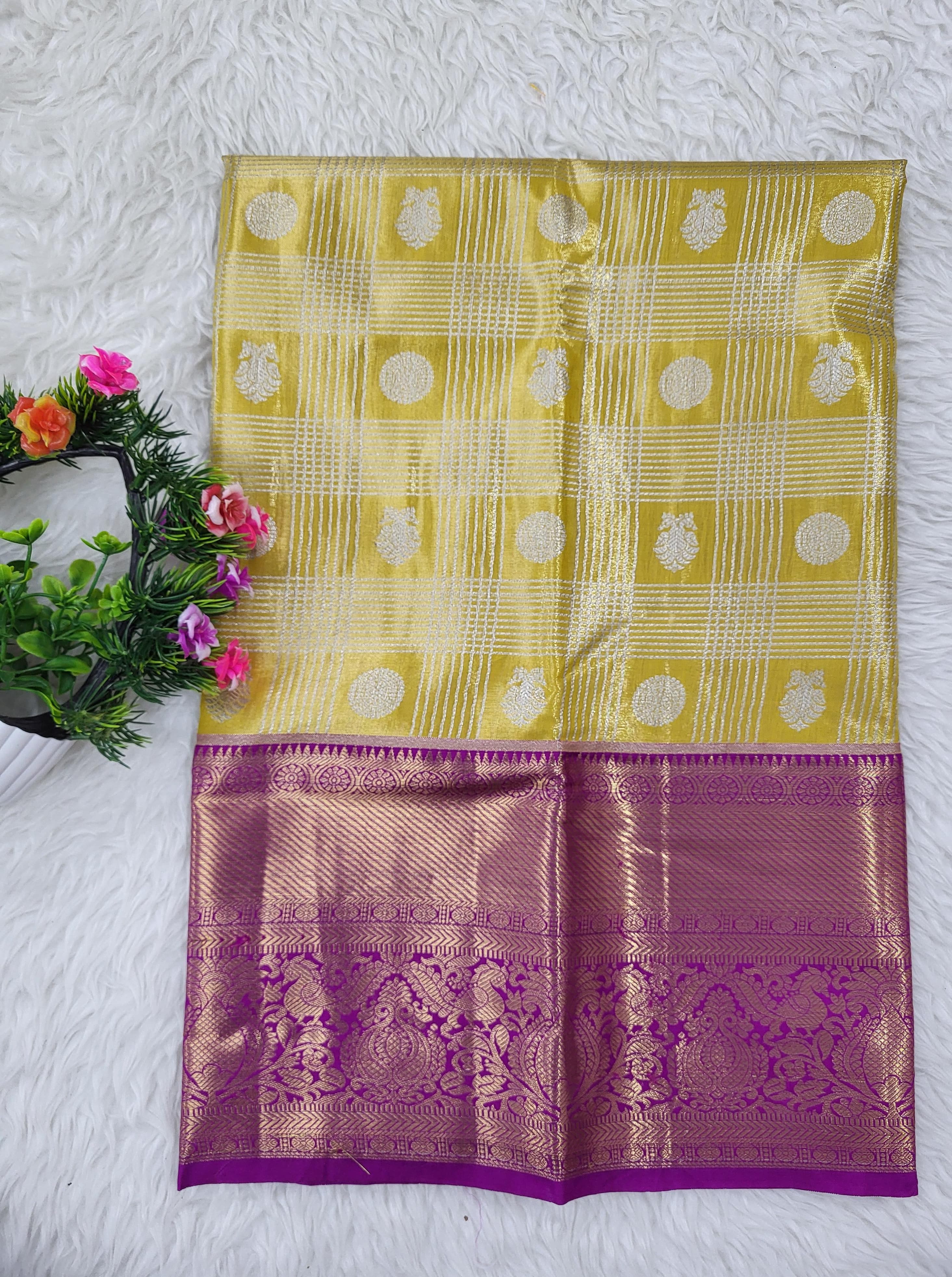 (2–5 Years) Lehenga -  Unstitched (Blouse + Material)