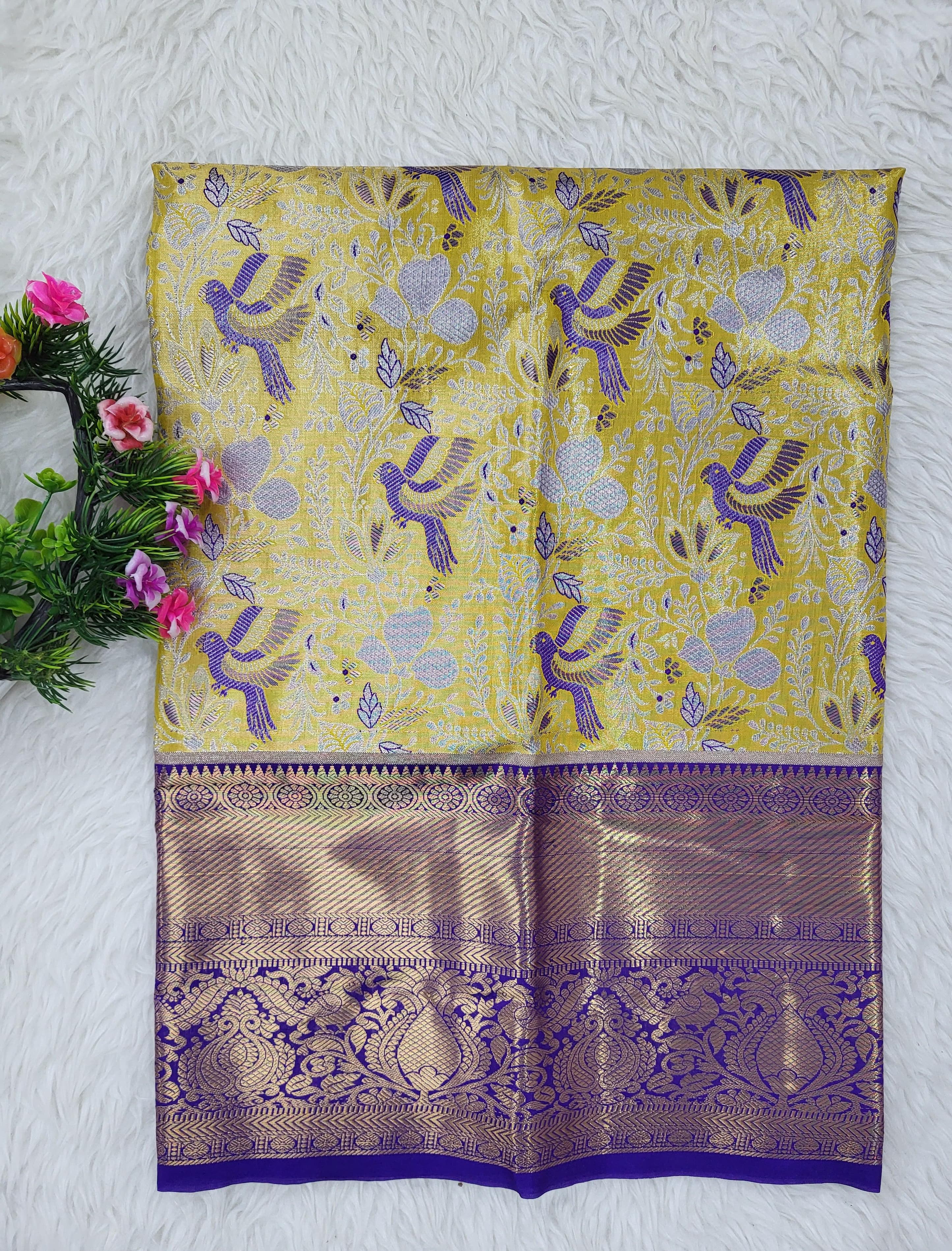 (2–5 Years) Lehenga -  Unstitched (Blouse + Material)