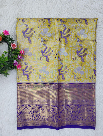 (2–5 Years) Lehenga -  Unstitched (Blouse + Material)