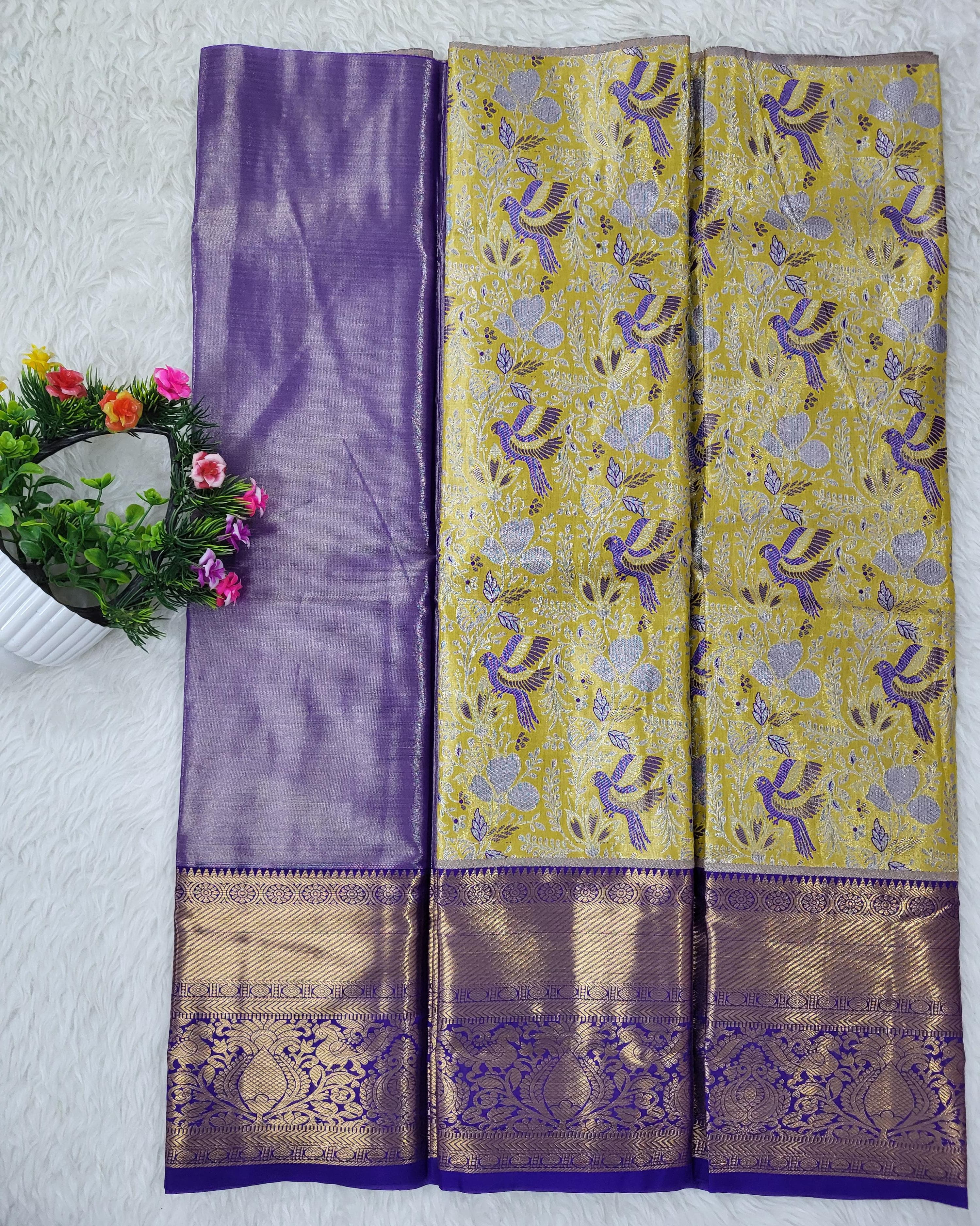 (2–5 Years) Lehenga -  Unstitched (Blouse + Material)