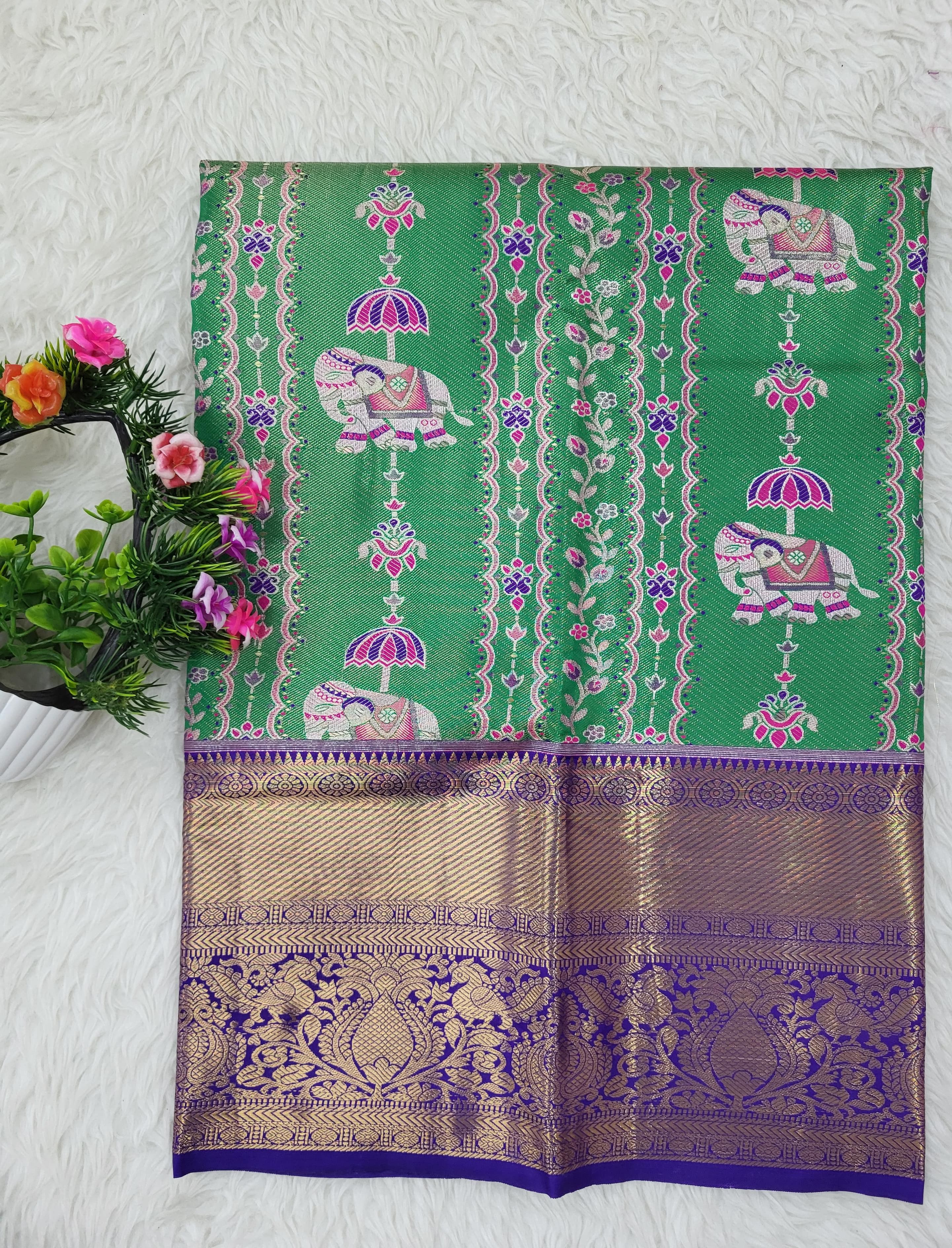(2–5 Years) Lehenga -  Unstitched (Blouse + Material)