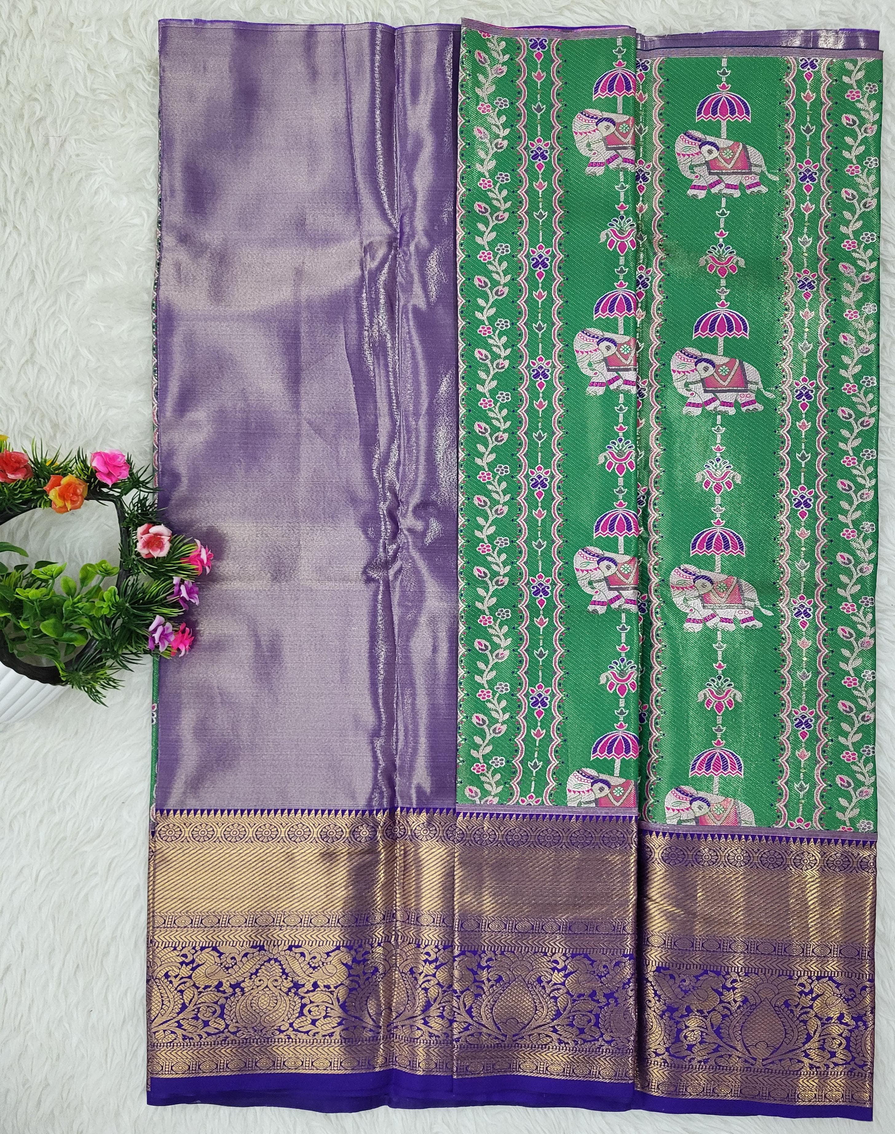 (2–5 Years) Lehenga -  Unstitched (Blouse + Material)