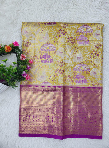 (2–5 Years) Lehenga -  Unstitched (Blouse + Material)