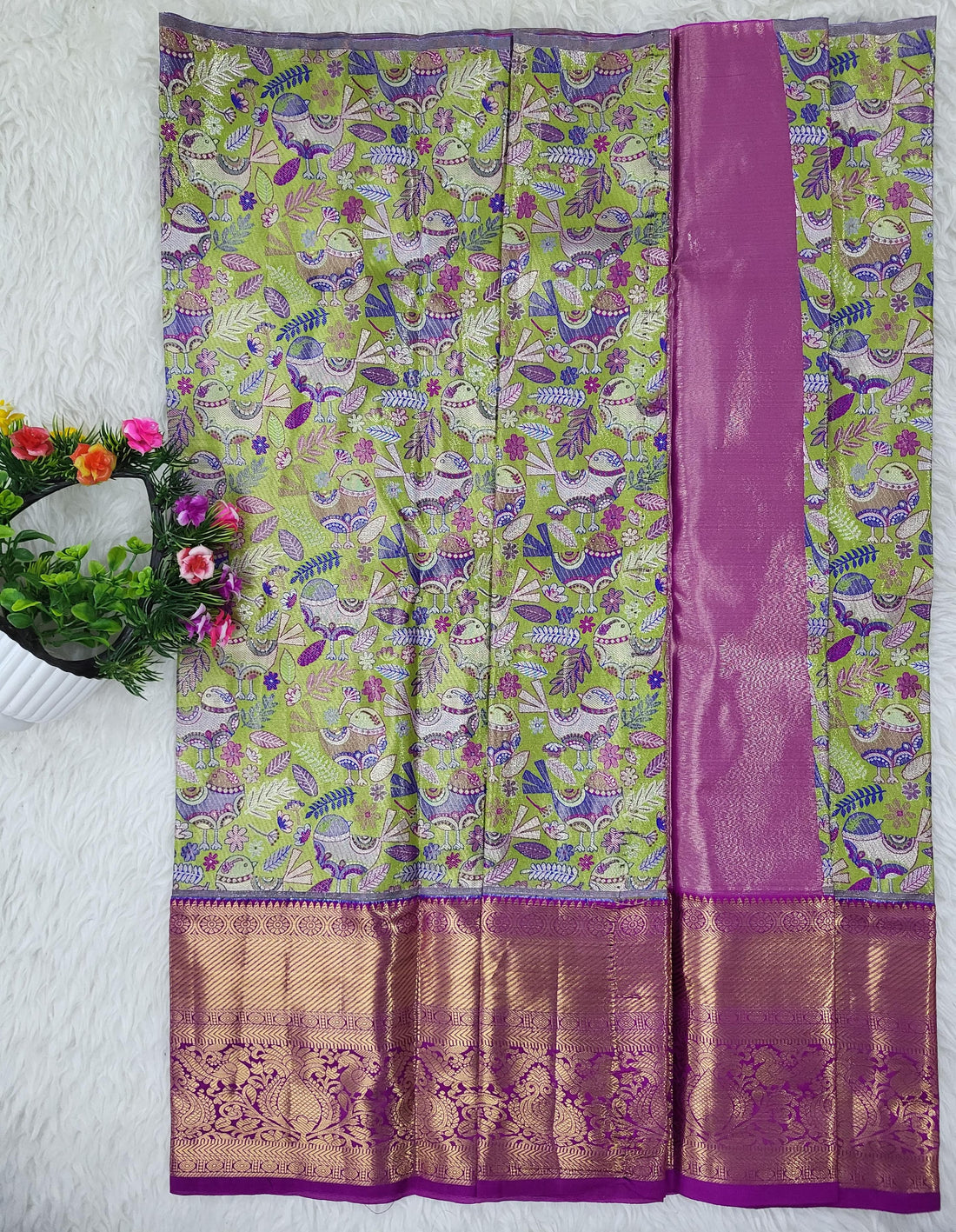 (2–5 Years) Lehenga -  Unstitched (Blouse + Material)