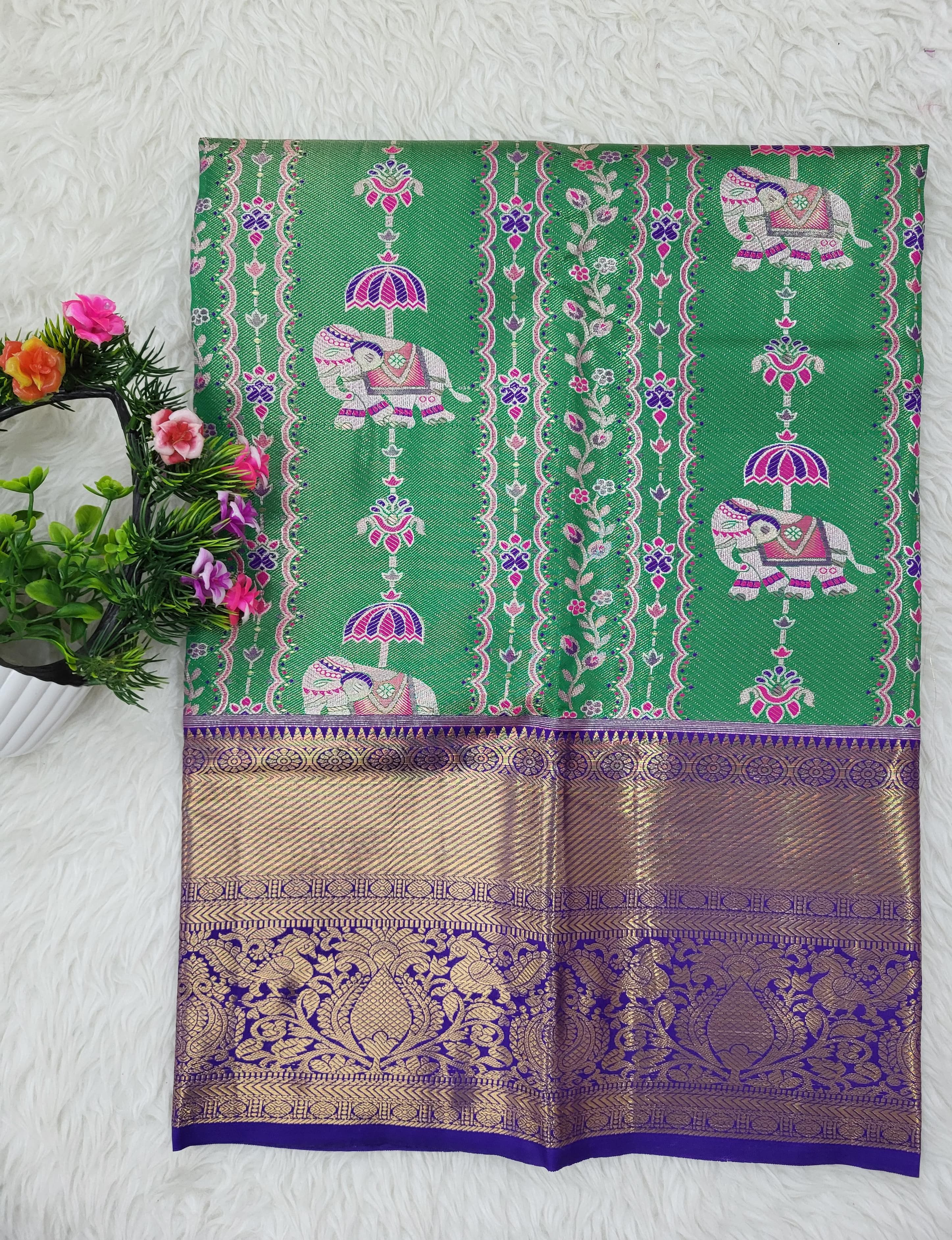 (2–5 Years) Lehenga -  Unstitched (Blouse + Material)