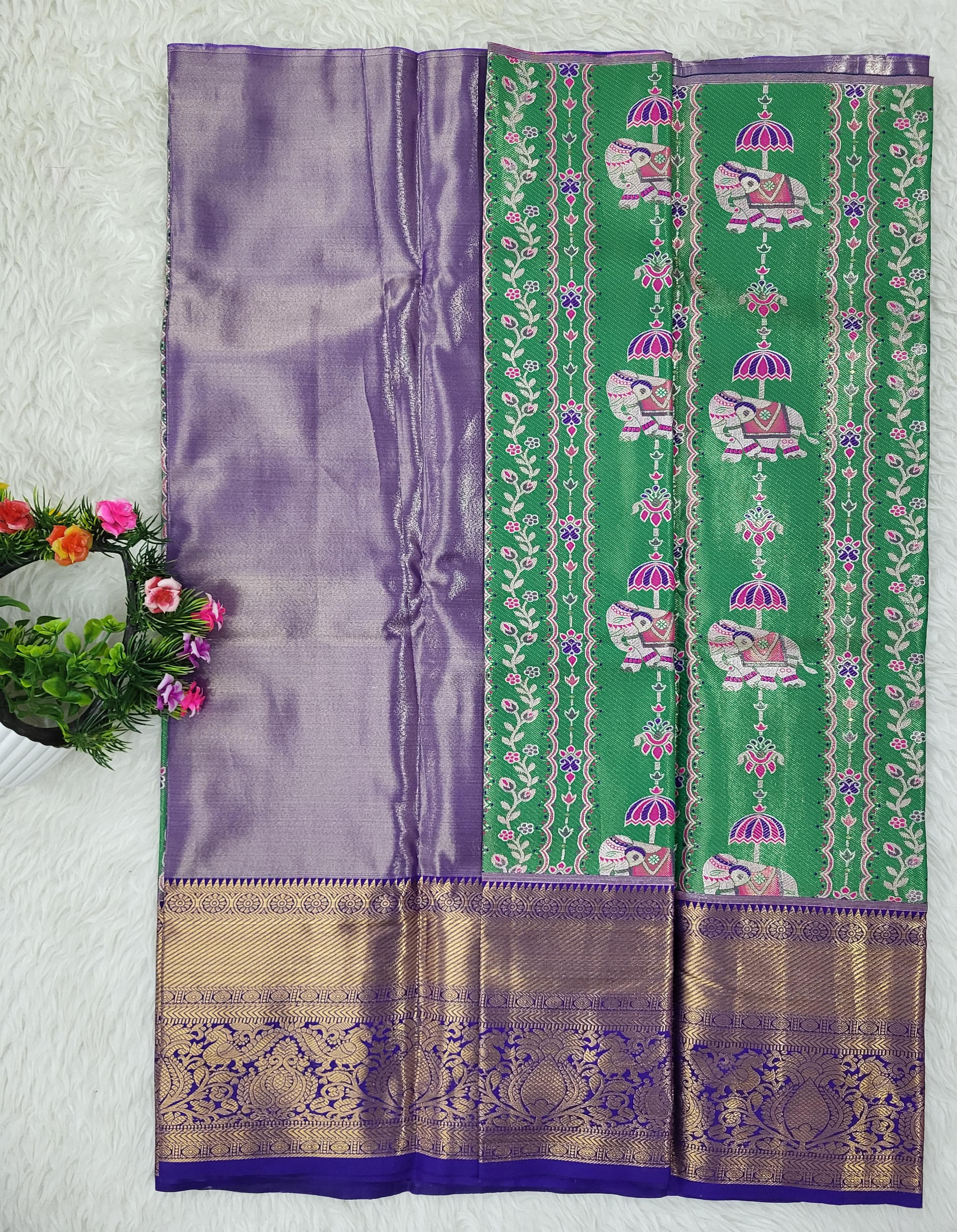 (2–5 Years) Lehenga -  Unstitched (Blouse + Material)