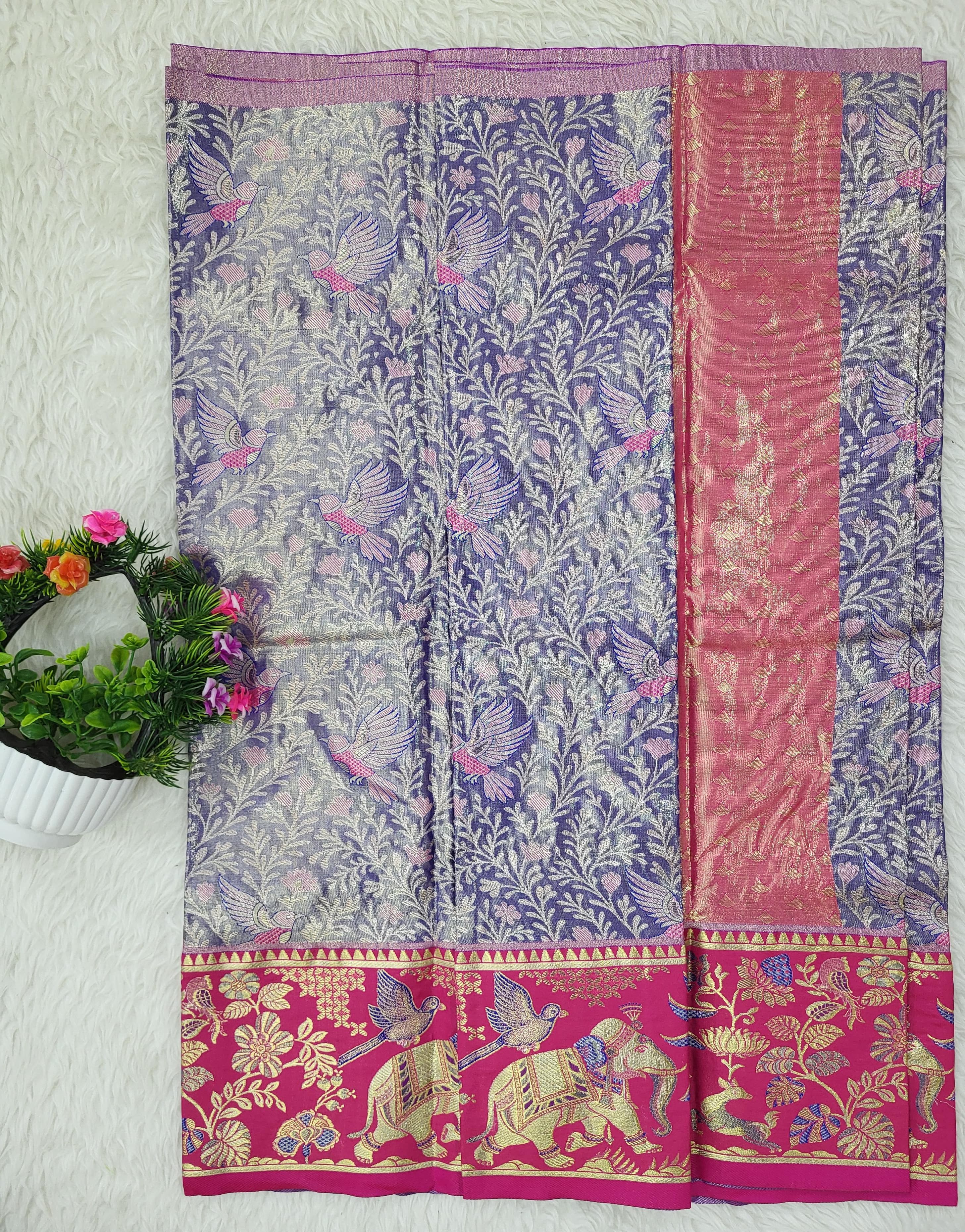 (2–5 Years) Lehenga -  Unstitched (Blouse + Material)