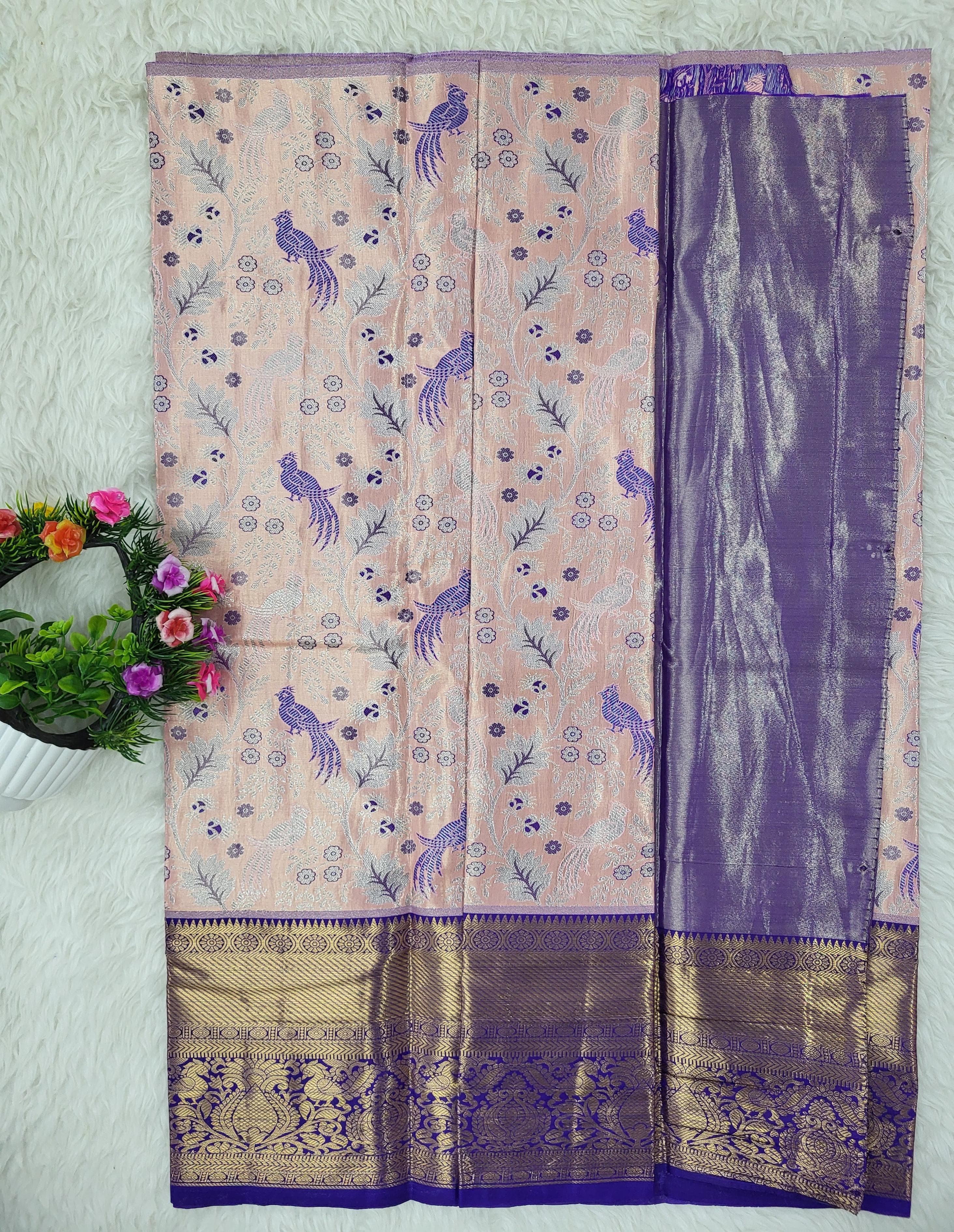 (2–5 Years) Lehenga -  Unstitched (Blouse + Material)
