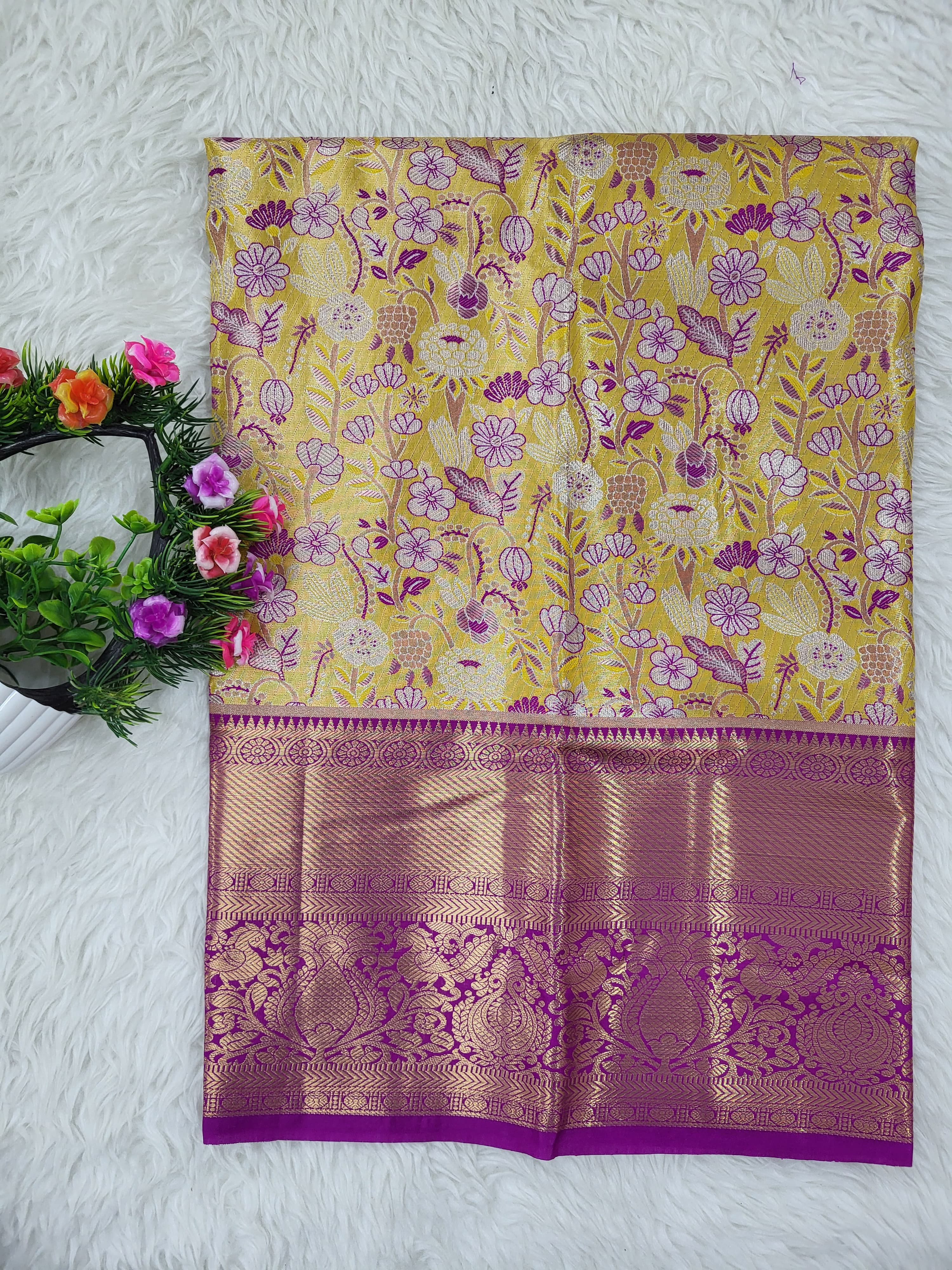 (2–5 Years) Lehenga -  Unstitched (Blouse + Material)