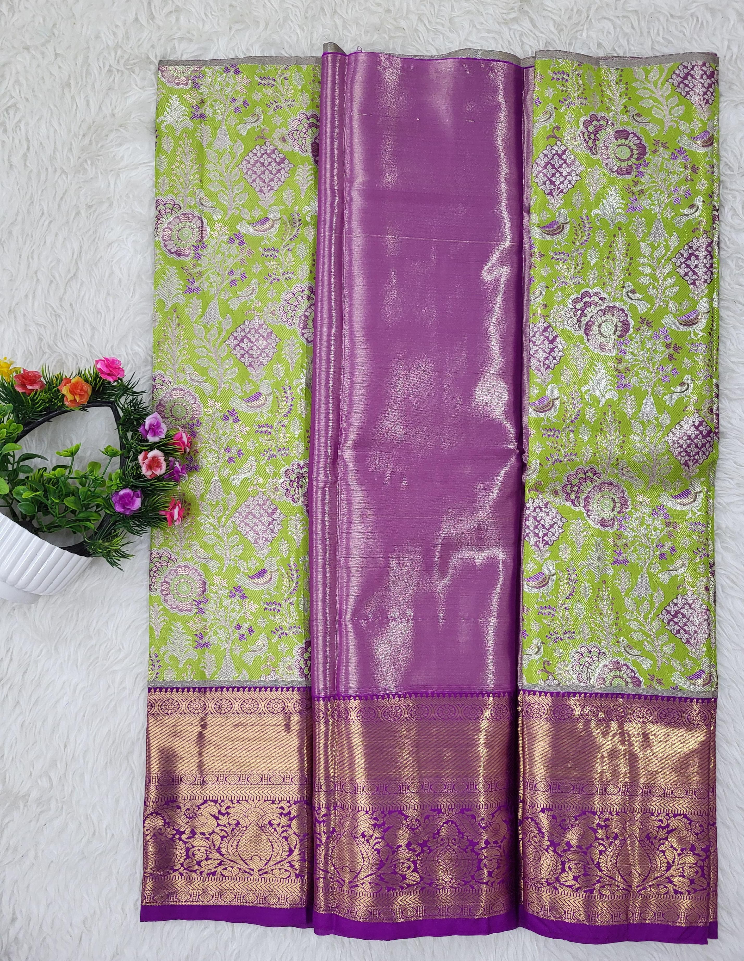 (2–5 Years) Lehenga -  Unstitched (Blouse + Material)