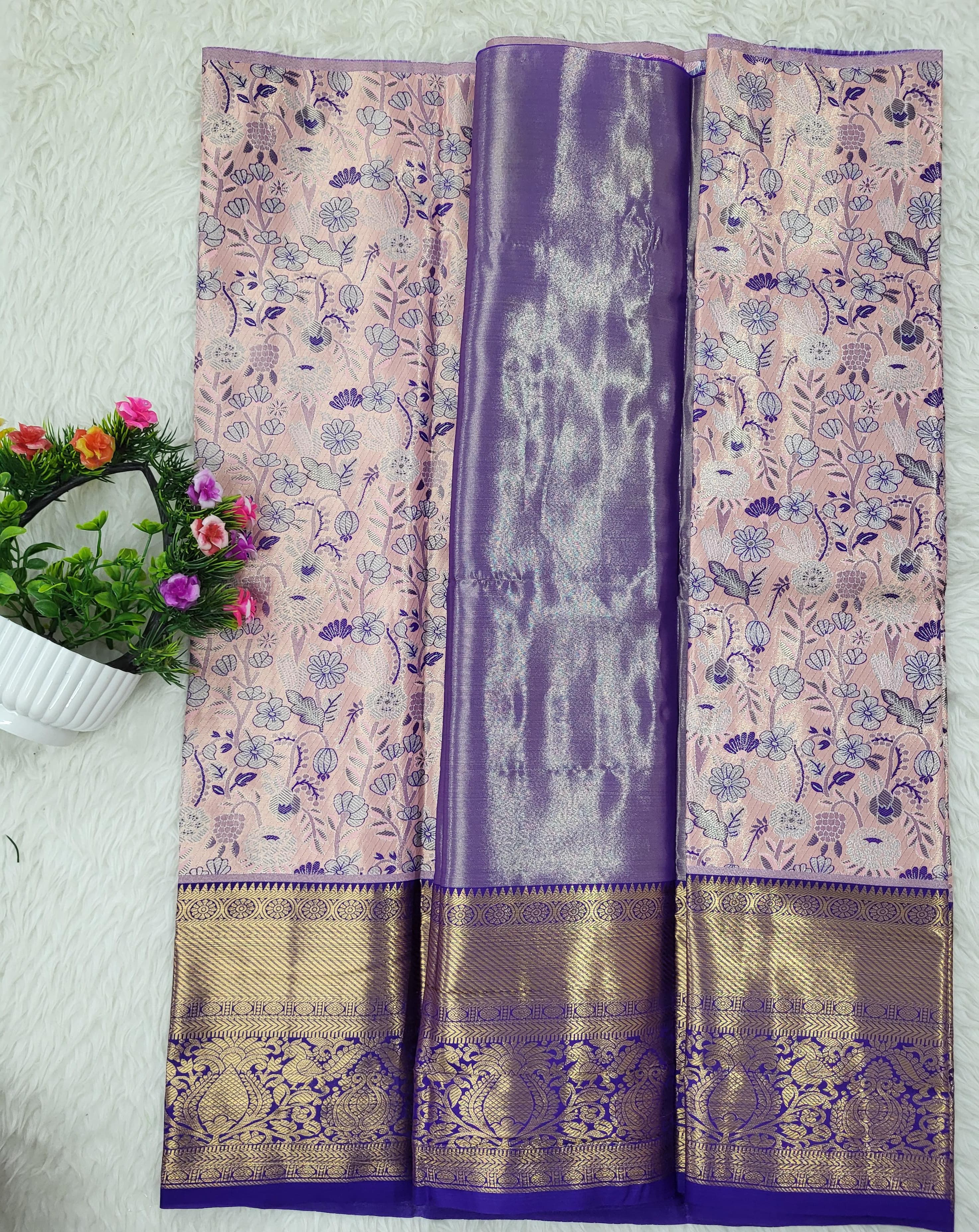 (2–5 Years) Lehenga -  Unstitched (Blouse + Material)