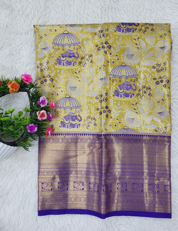 (2–5 Years) Lehenga -  Unstitched (Blouse + Material)