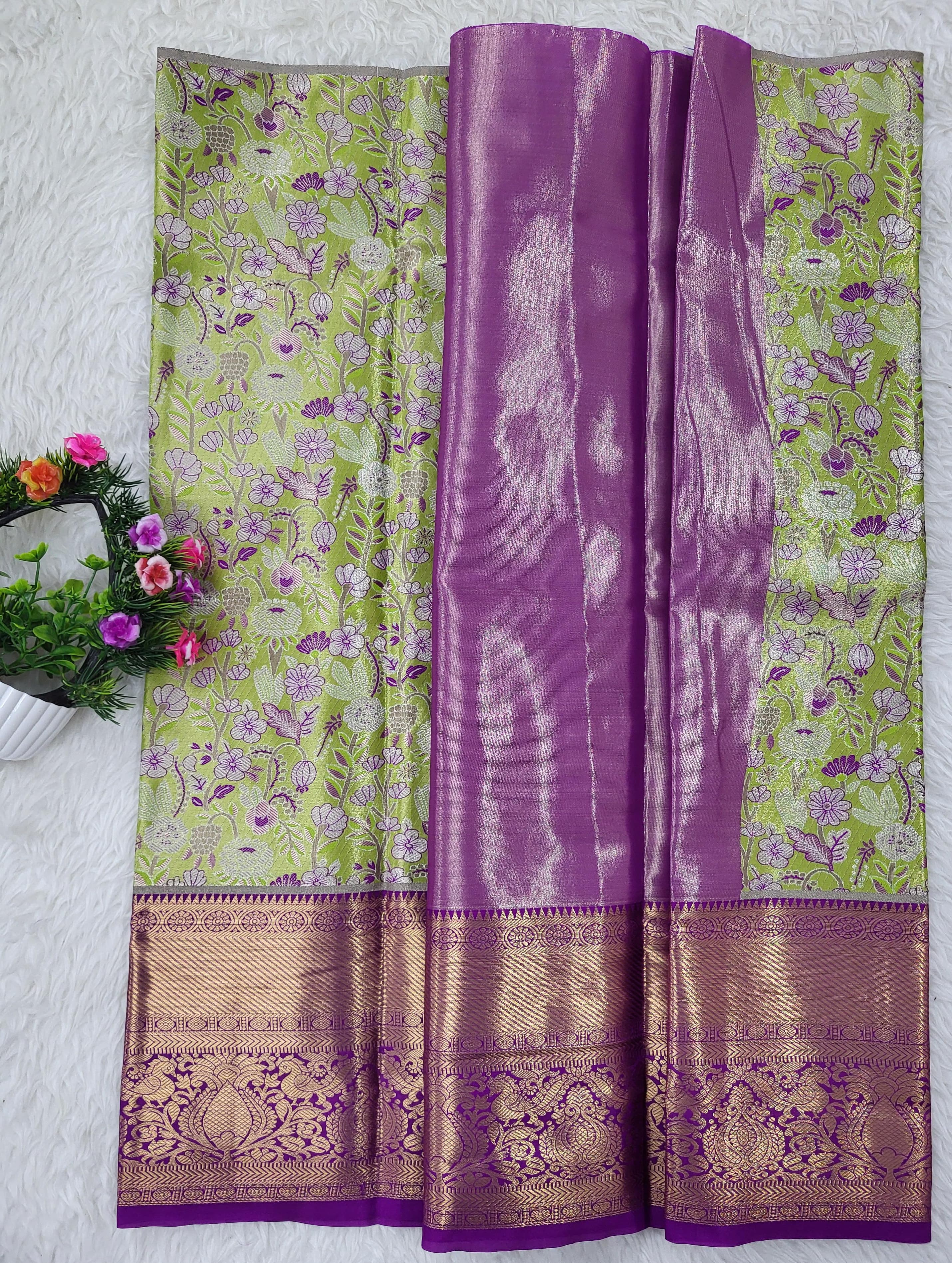 (2–5 Years) Lehenga -  Unstitched (Blouse + Material)
