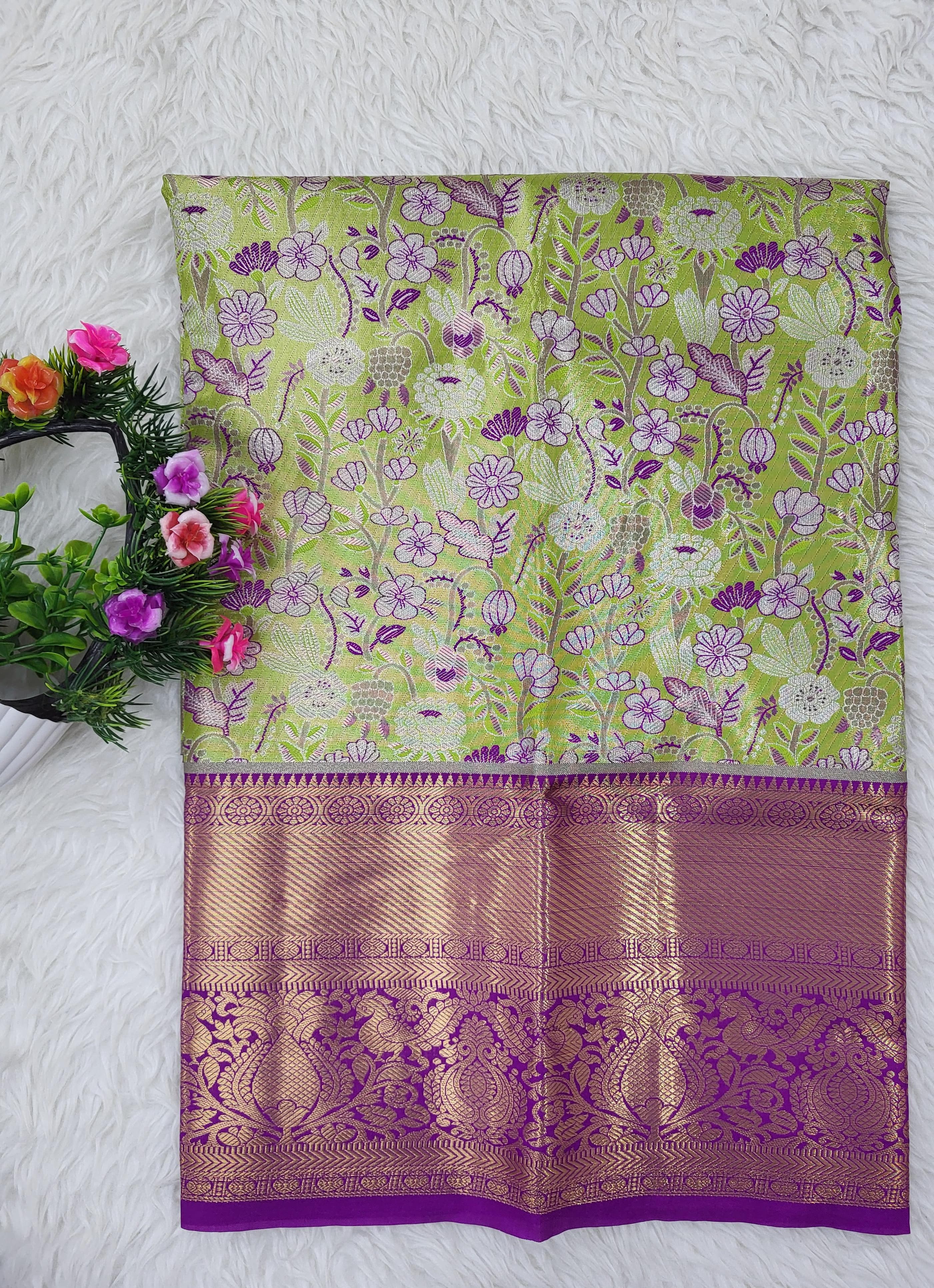 (2–5 Years) Lehenga -  Unstitched (Blouse + Material)