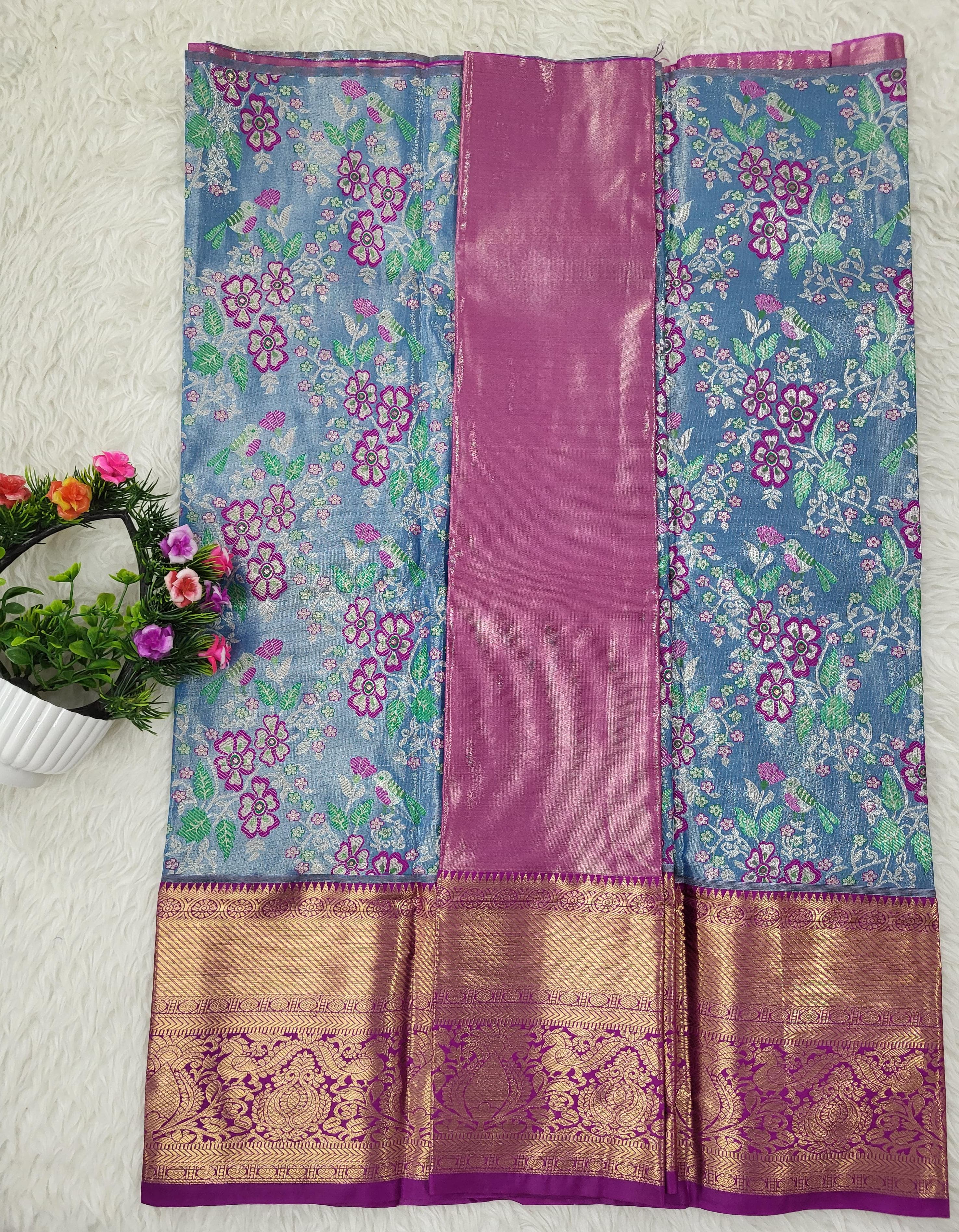 (2–5 Years) Lehenga -  Unstitched (Blouse + Material)