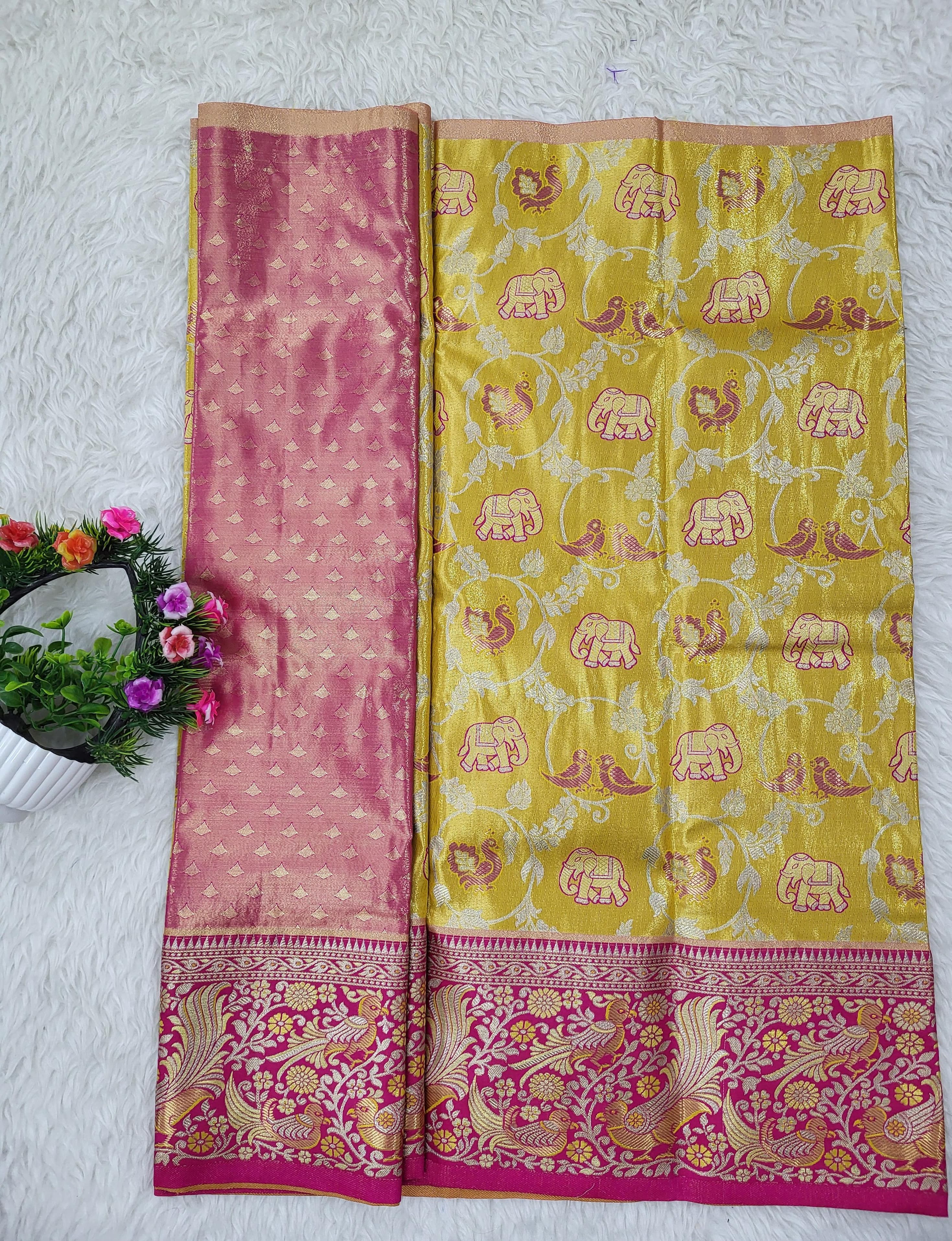 (2–5 Years) Lehenga -  Unstitched (Blouse + Material)