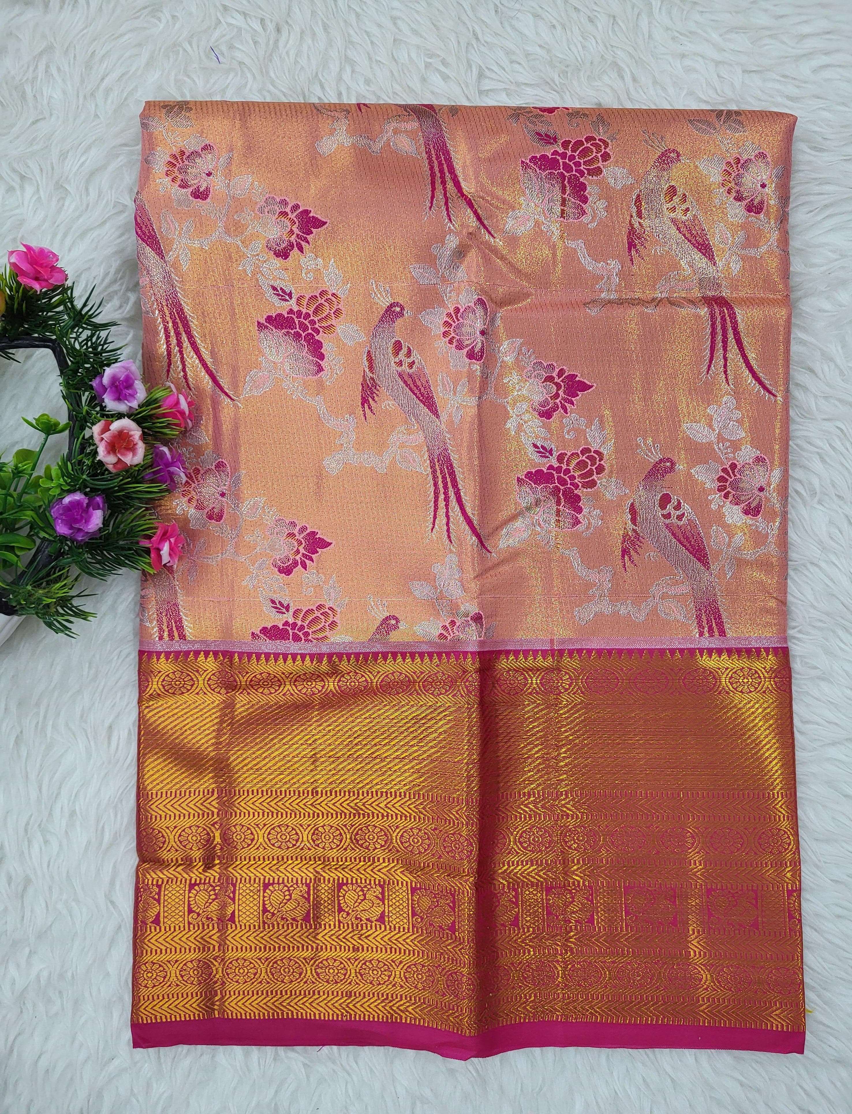 (2–5 Years) Lehenga -  Unstitched (Blouse + Material)