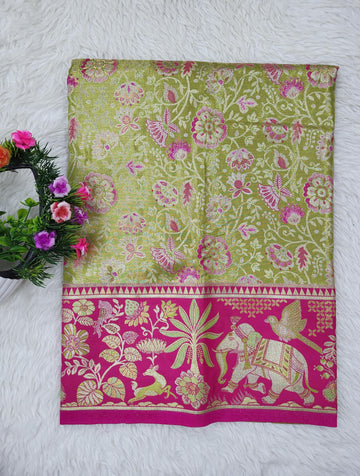(2–5 Years) Lehenga -  Unstitched (Blouse + Material)