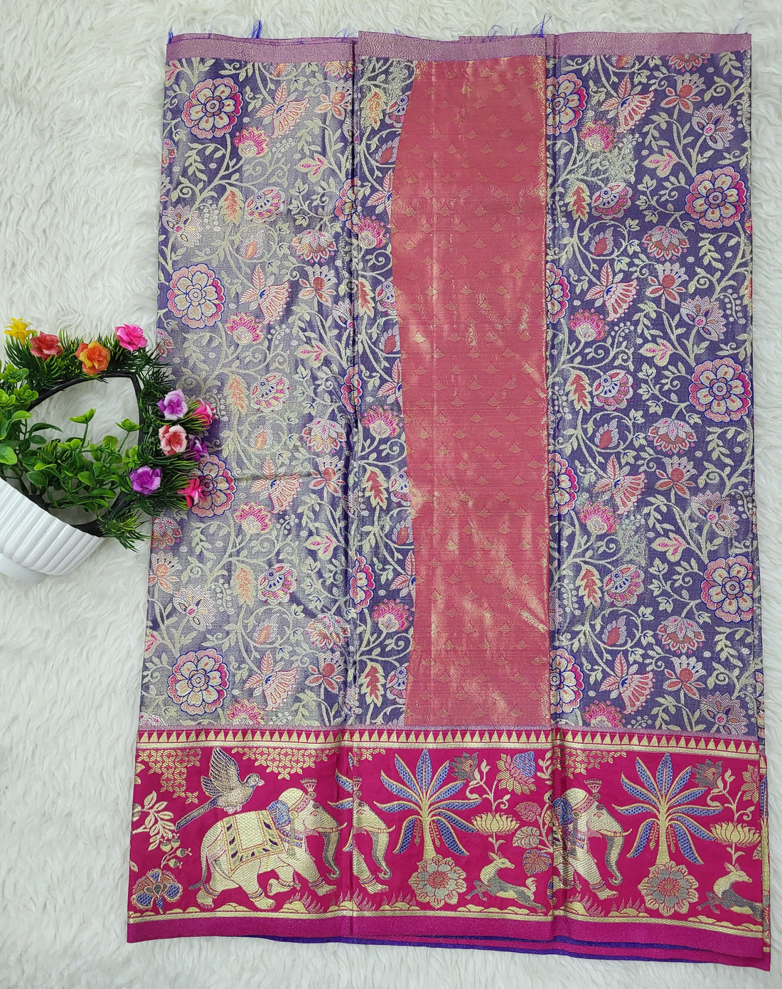(2–5 Years) Lehenga -  Unstitched (Blouse + Material)