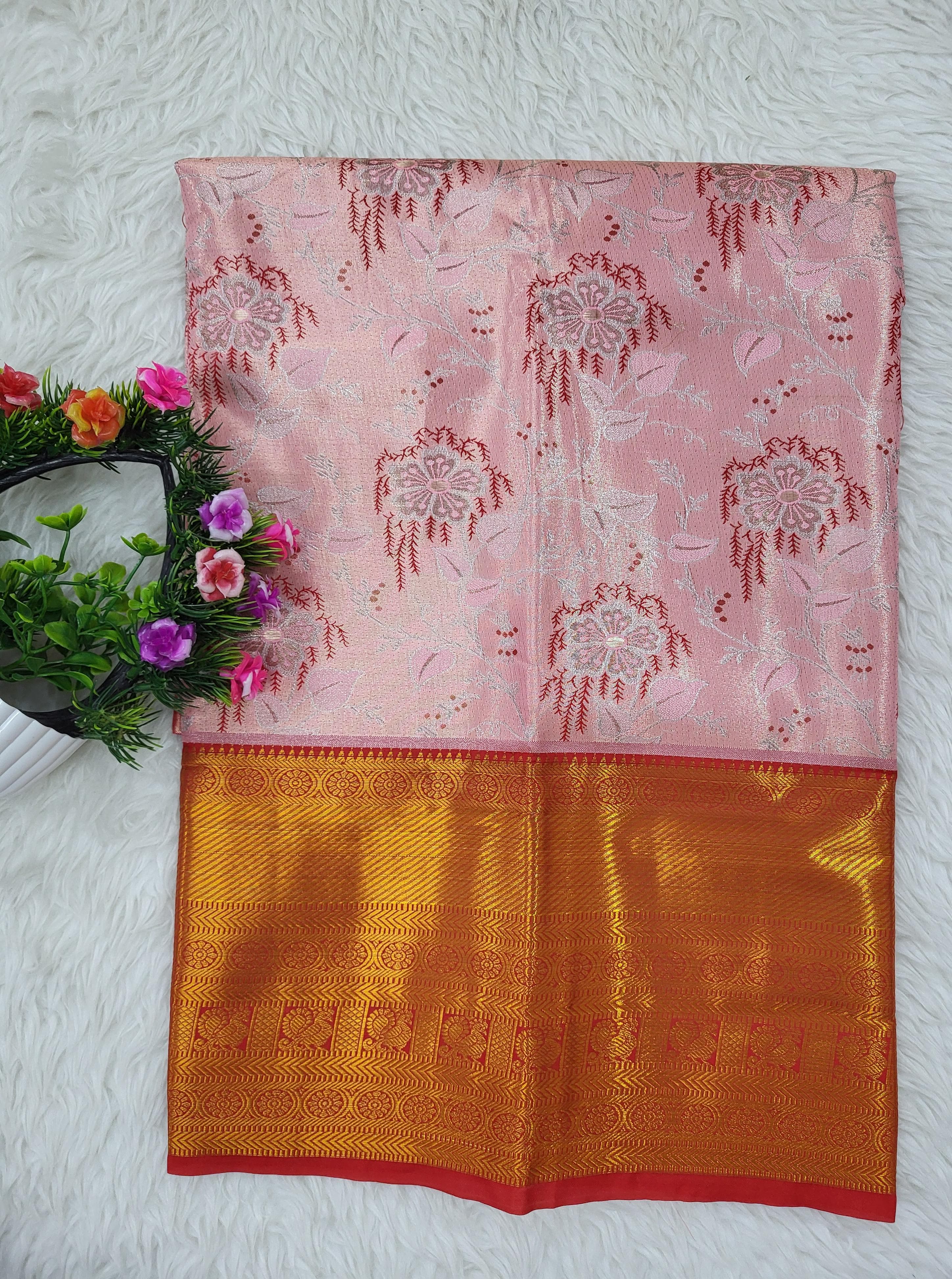 (2–5 Years) Lehenga -  Unstitched (Blouse + Material)