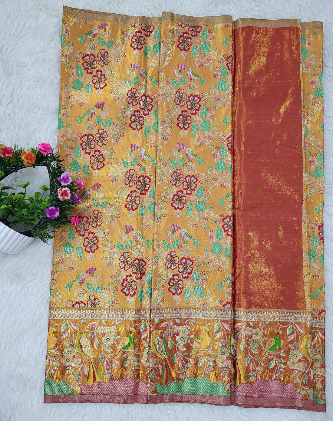 (2–5 Years) Lehenga -  Unstitched (Blouse + Material)