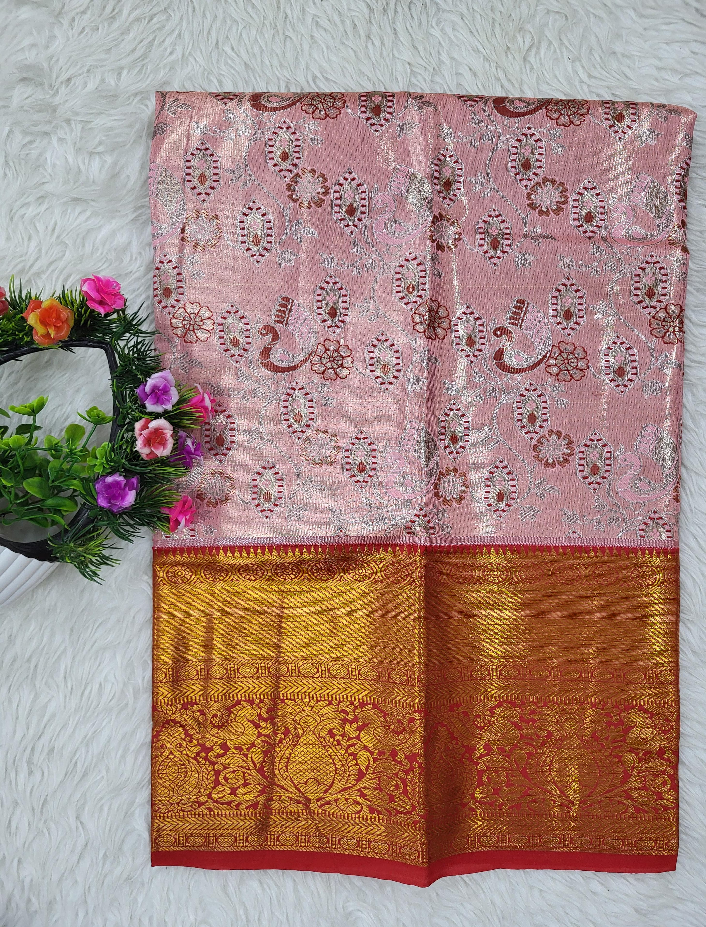 (2–5 Years) Lehenga -  Unstitched (Blouse + Material)