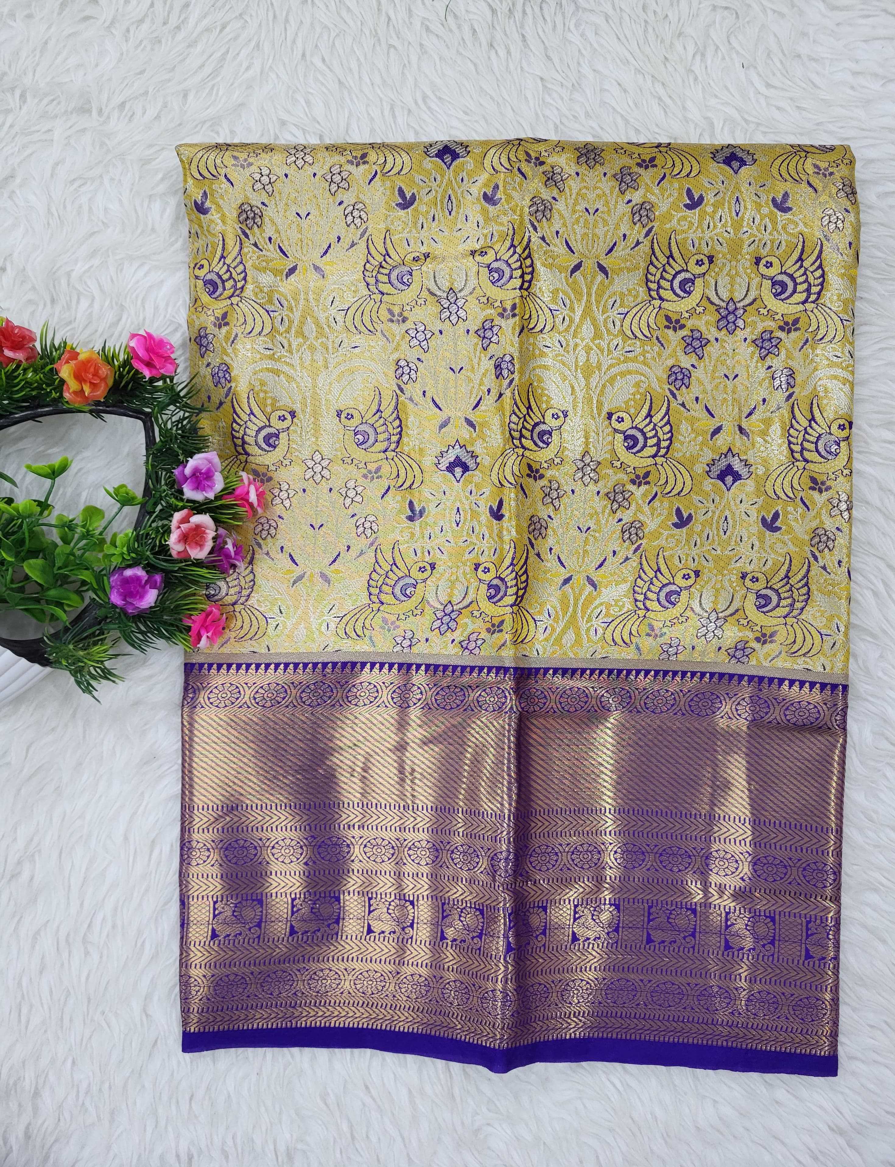 (2–5 Years) Lehenga -  Unstitched (Blouse + Material)